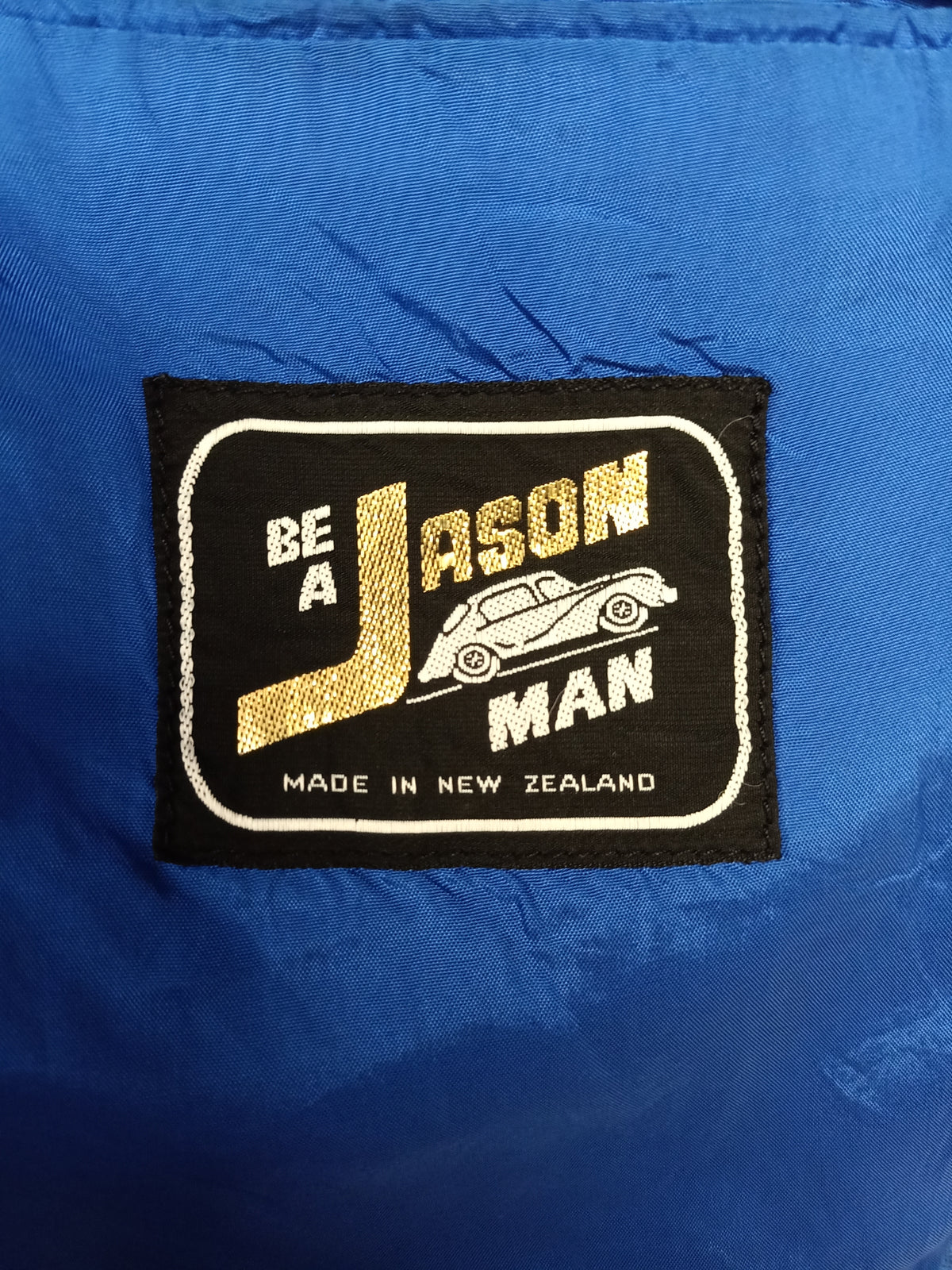 Vintage Mens Be a Jason Man Blue Suit