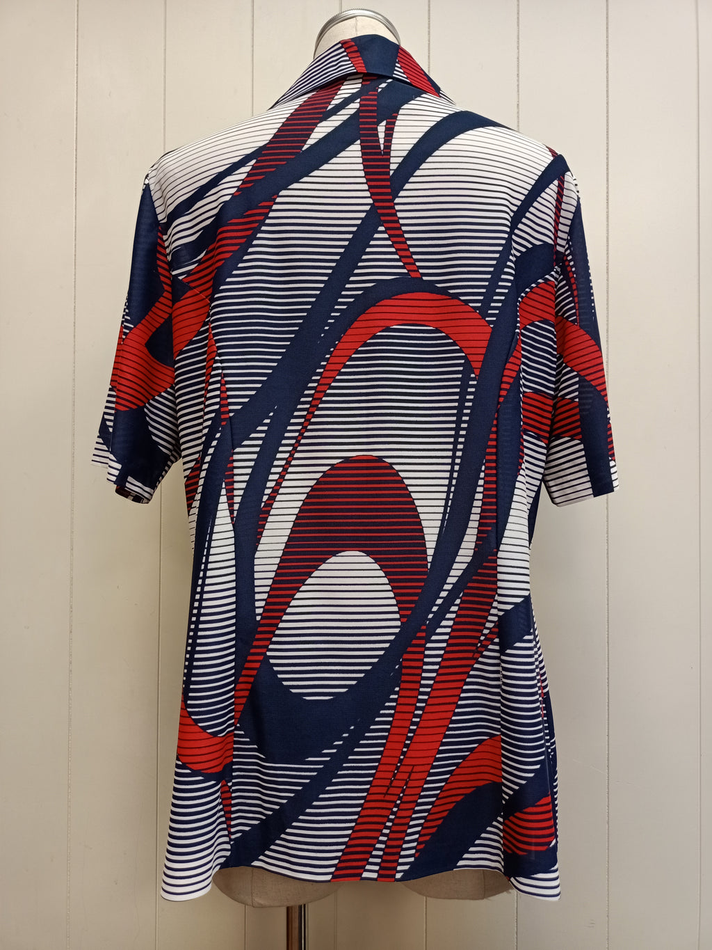 Vintage Osti Fashions Geometric Striped Shirt