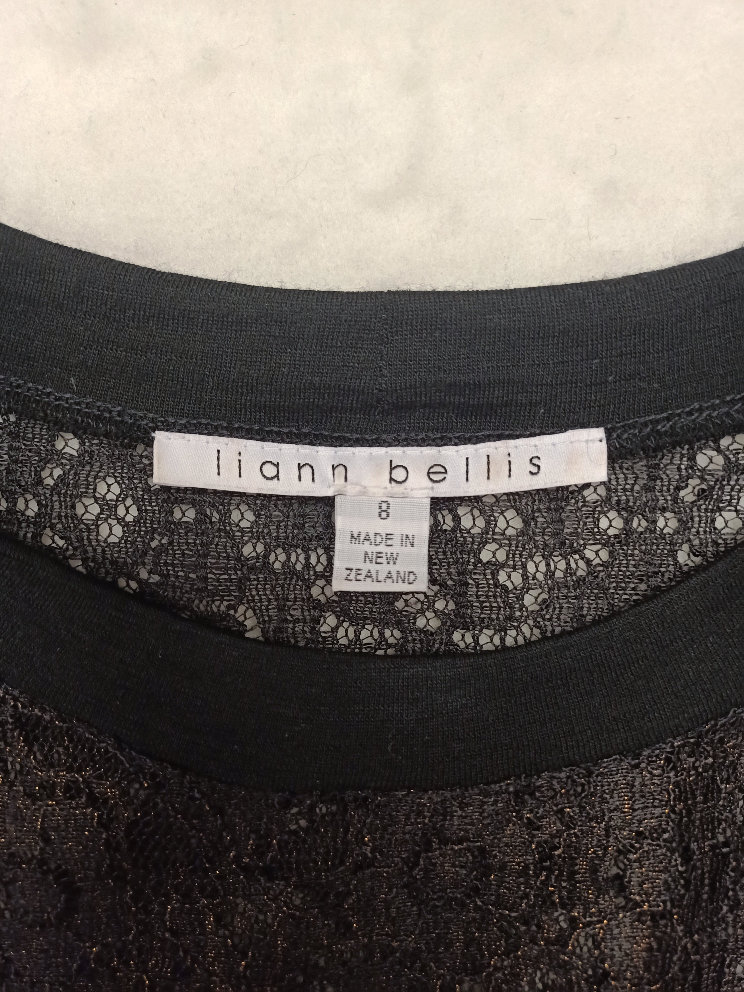 Liann Bellis Black Lace Dress