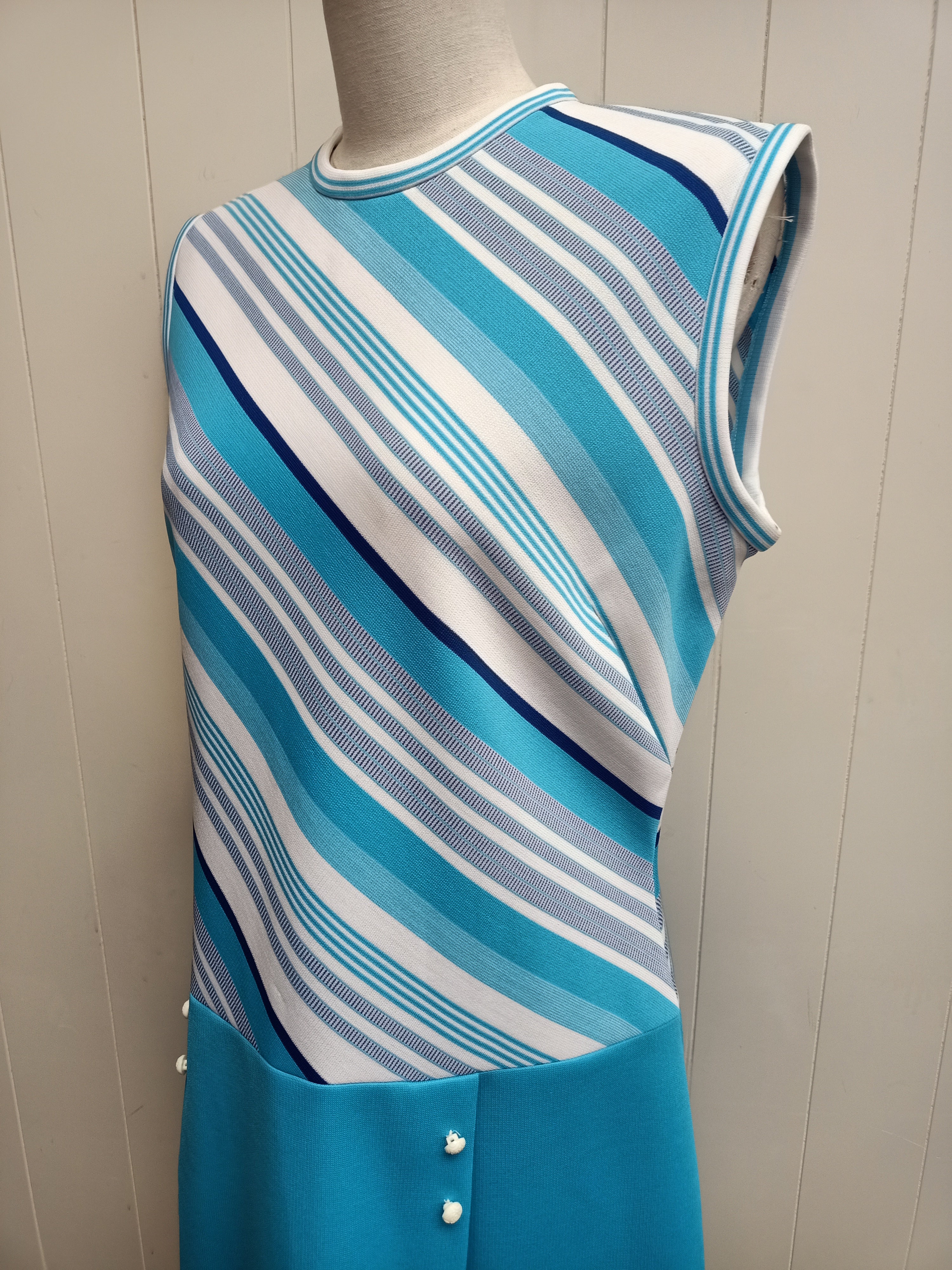 Vintage Blue Tennis Dress