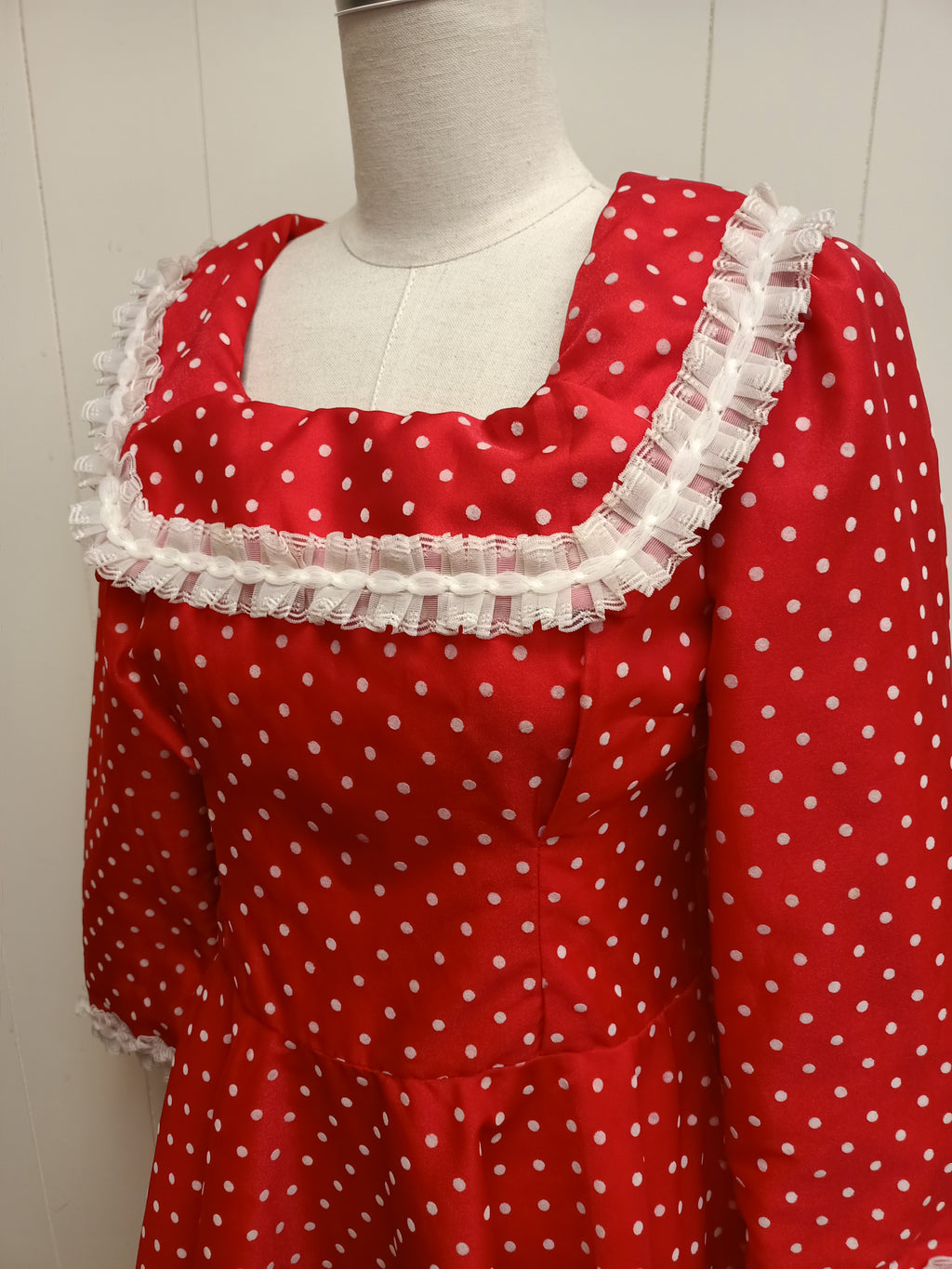 Vintage Polka Dot Prairie Dress