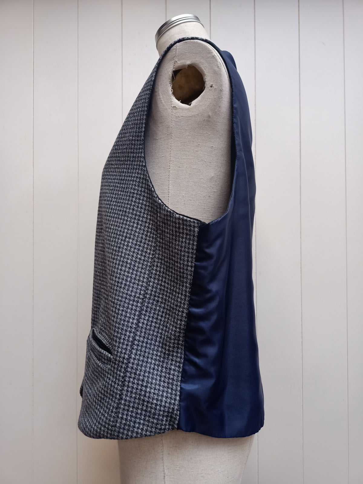Vintage Mens Chantilly Herringbone Waistcoat