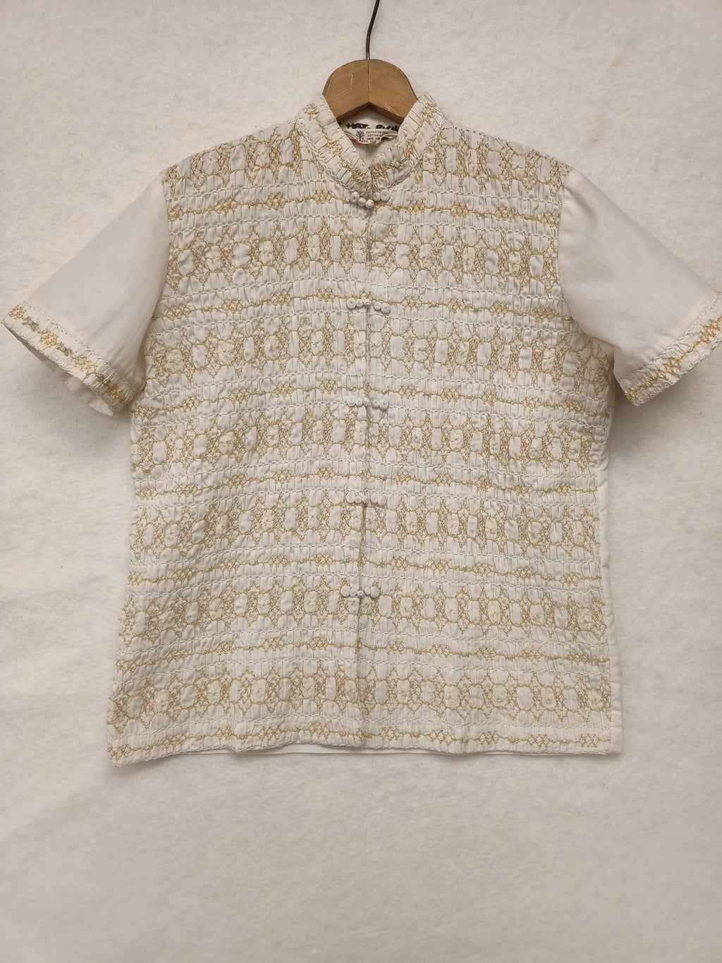 Vintage Daffodil Smocked Shirt