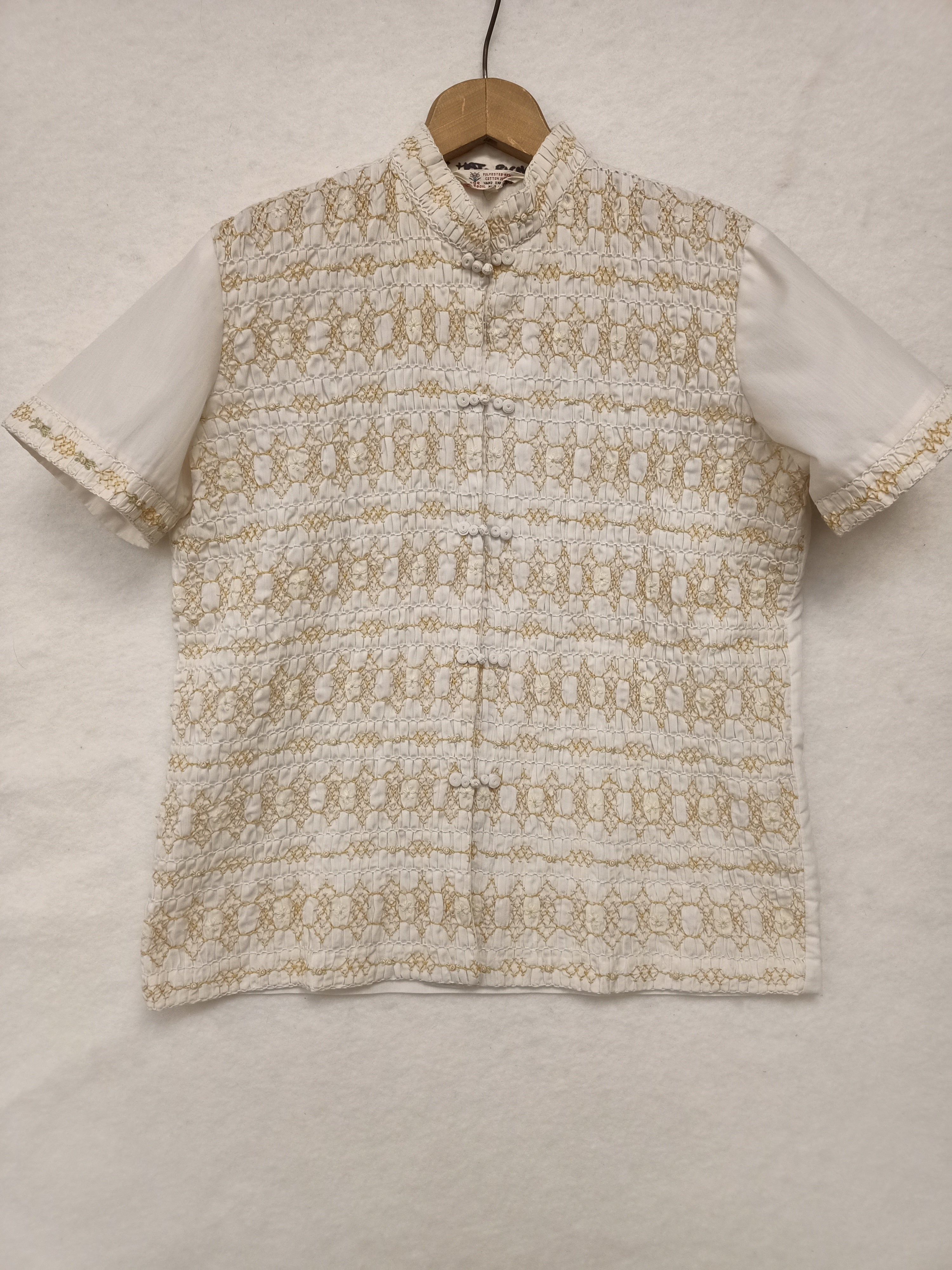 Vintage Daffodil Smocked Shirt