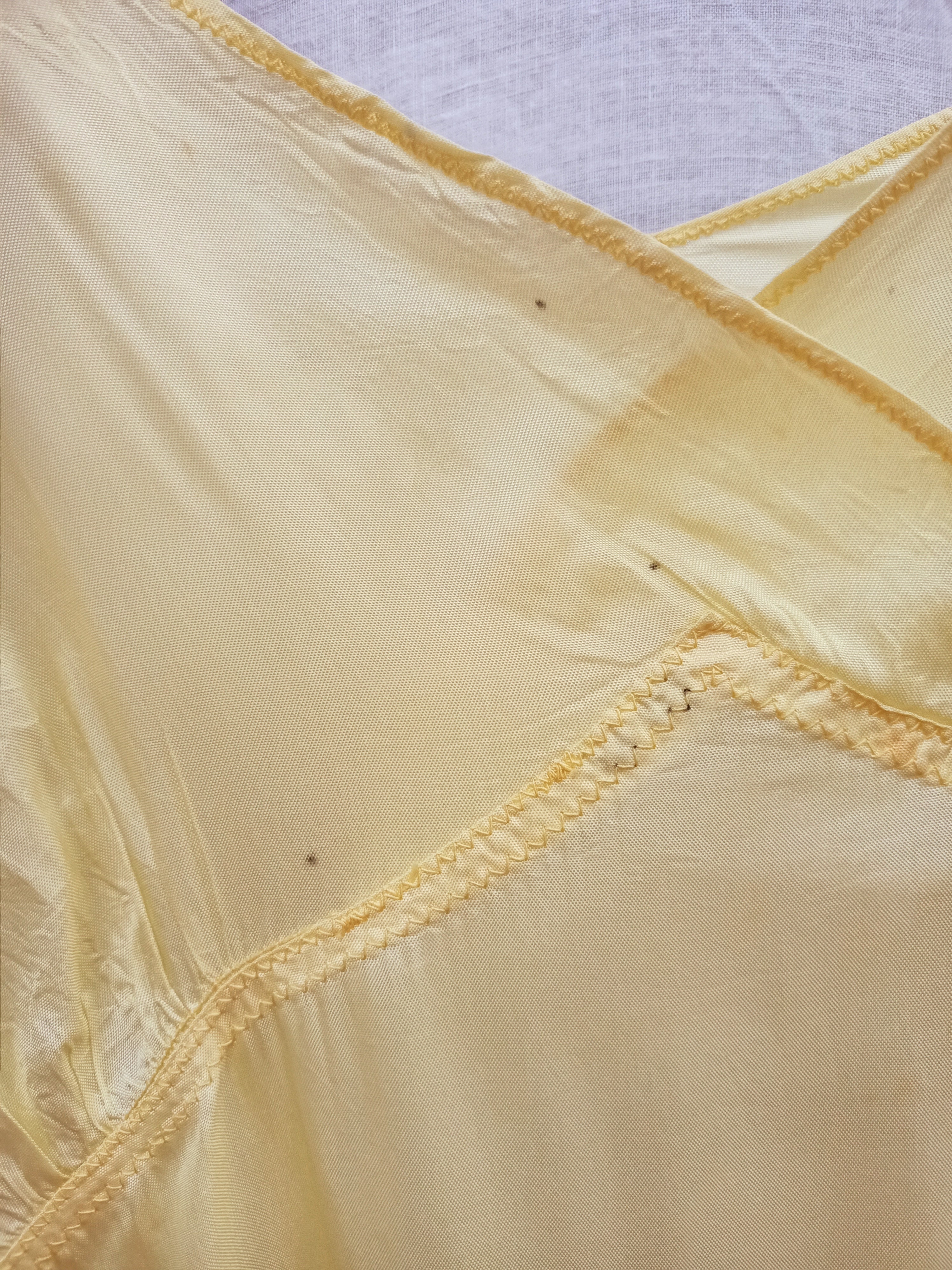 Vintage Yellow Slip Dress