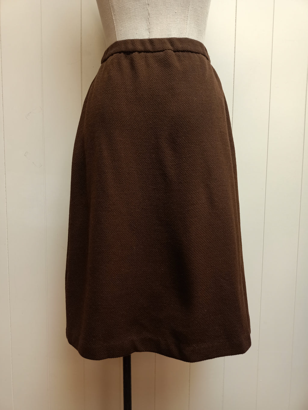 Vintage St Michael Brown Knit Skirt