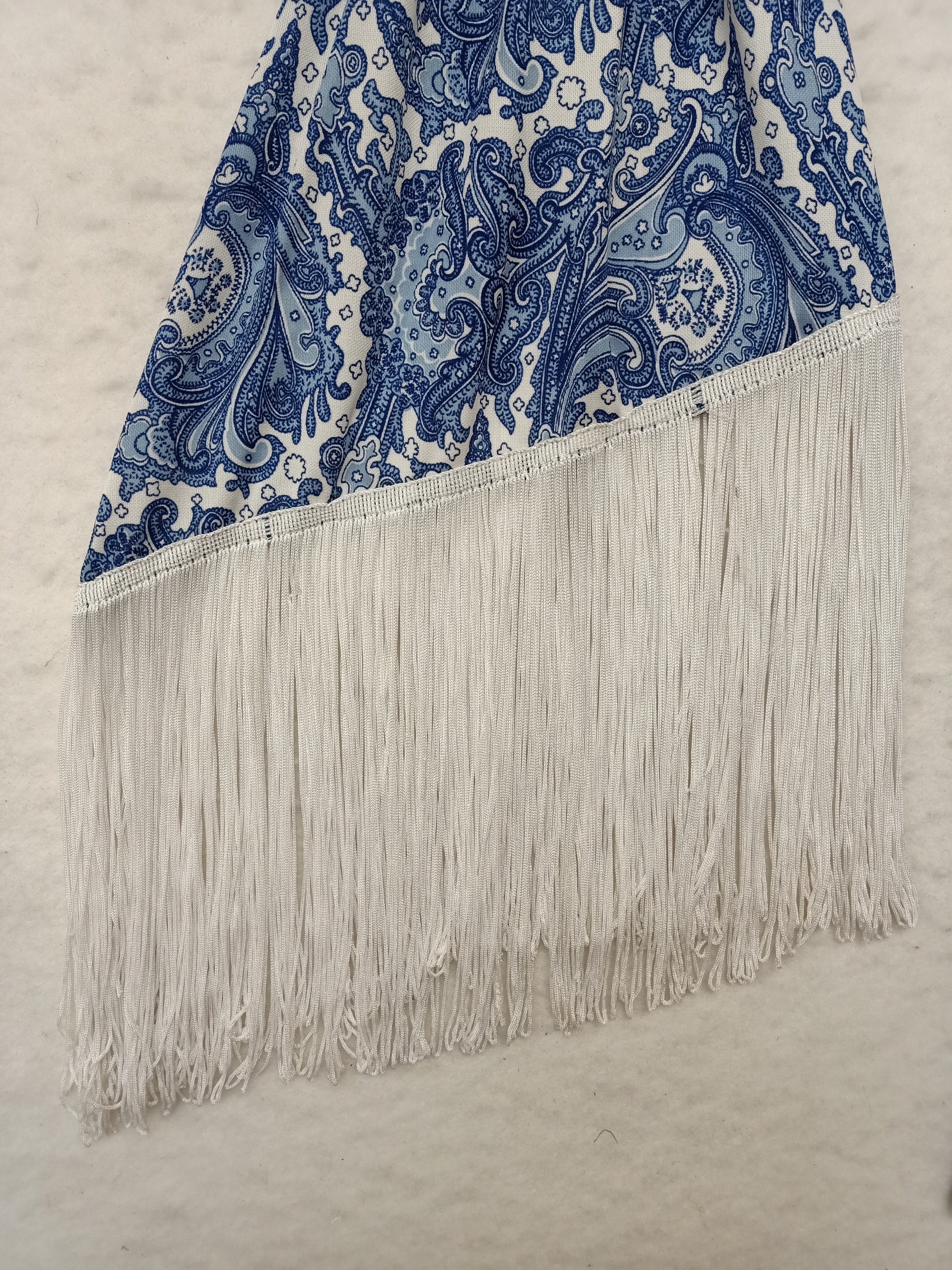 Vintage Gainsborough Paisley Fringe Maxi Dress