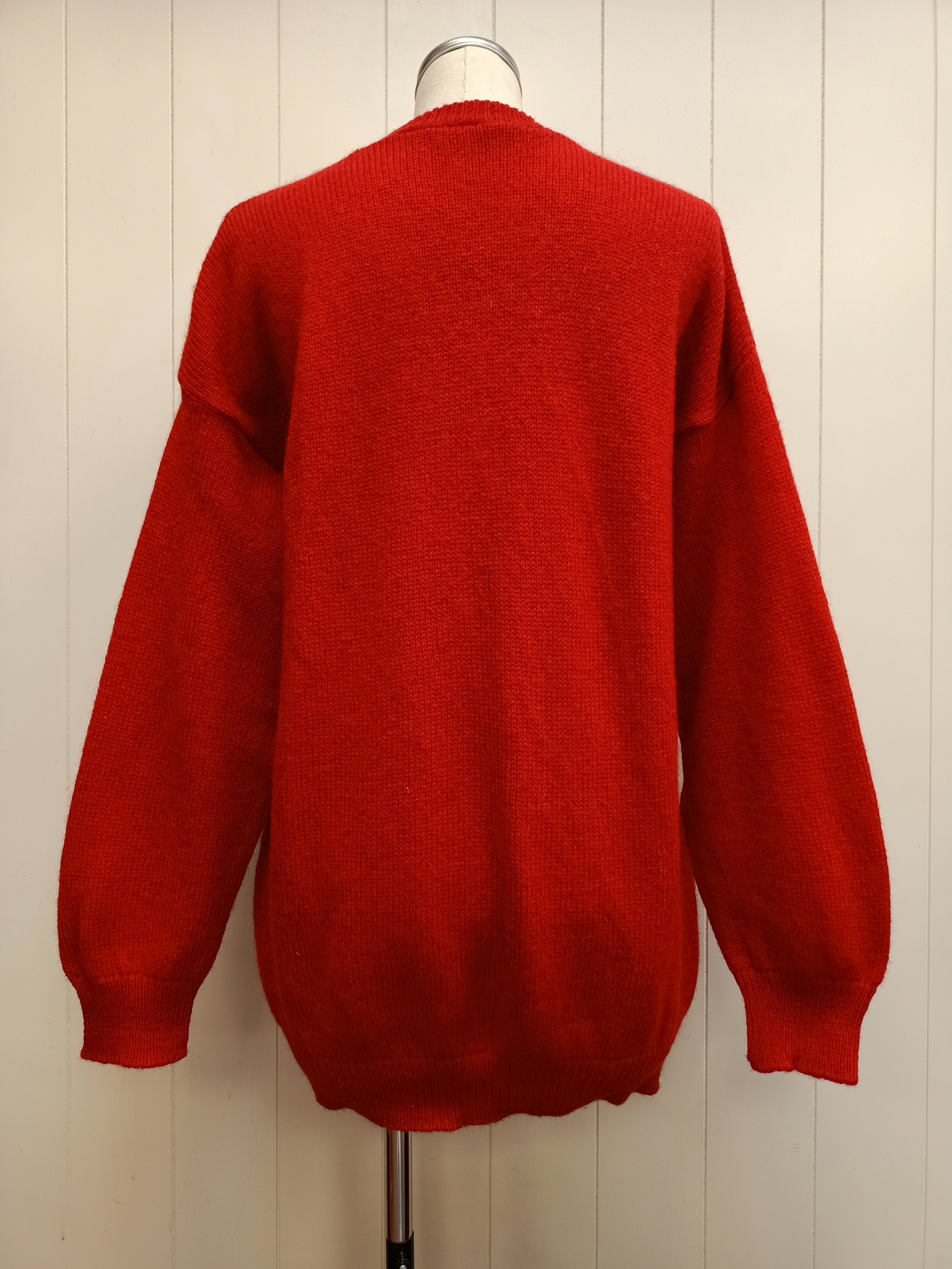 Vintage Red Knit Sweater