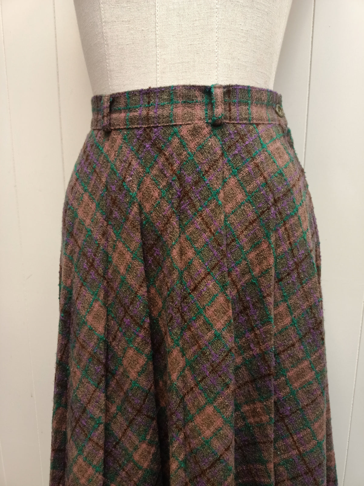 Vintage Trudy Plaid Skirt