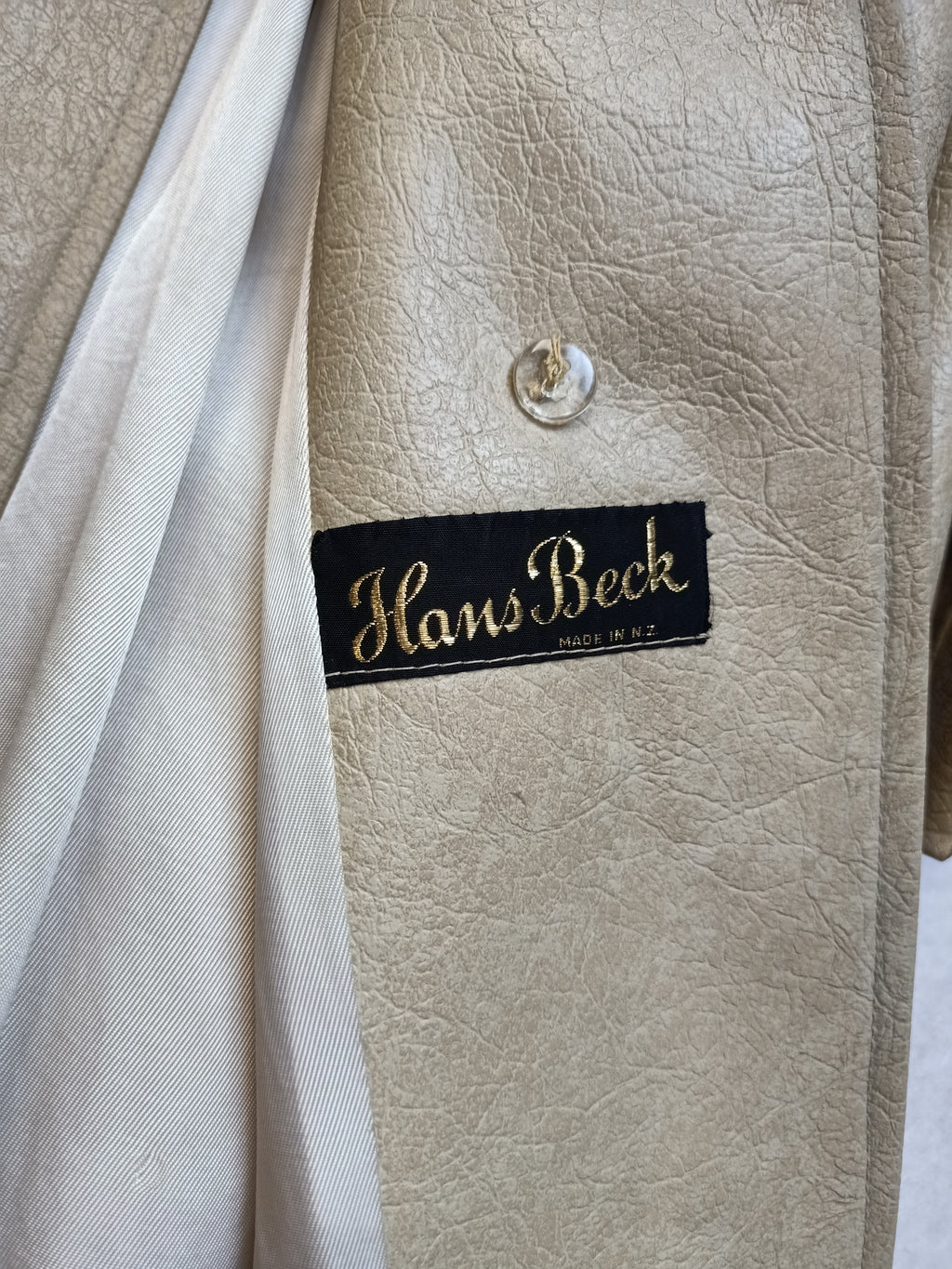 Vintage Faux Leather Coat