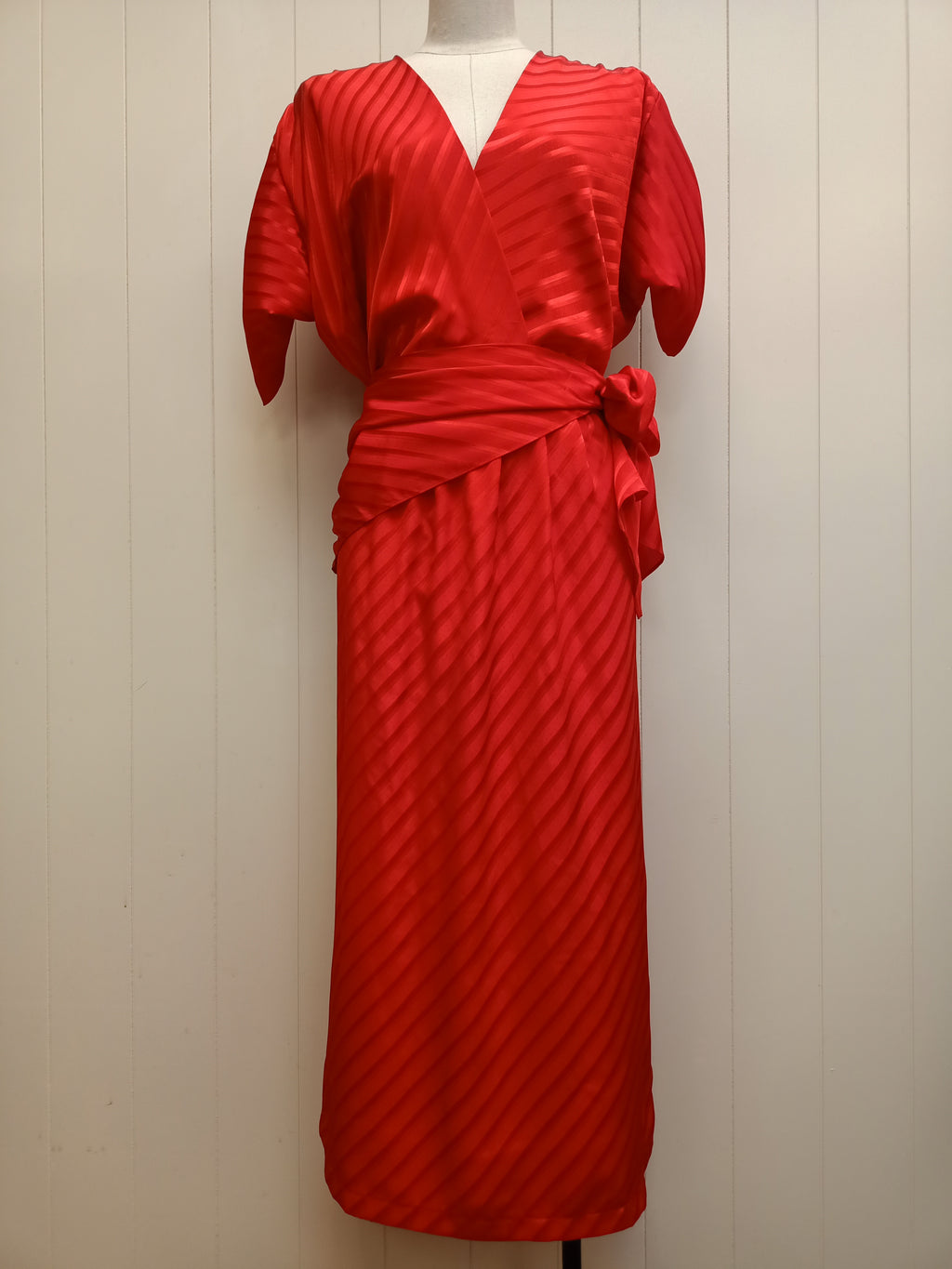 Vintage Lichfield Copperfield Satin Stripe Dress