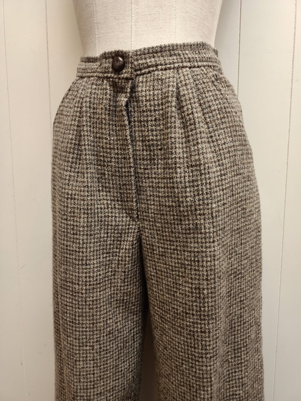 Vintage Brown Tweed Pants