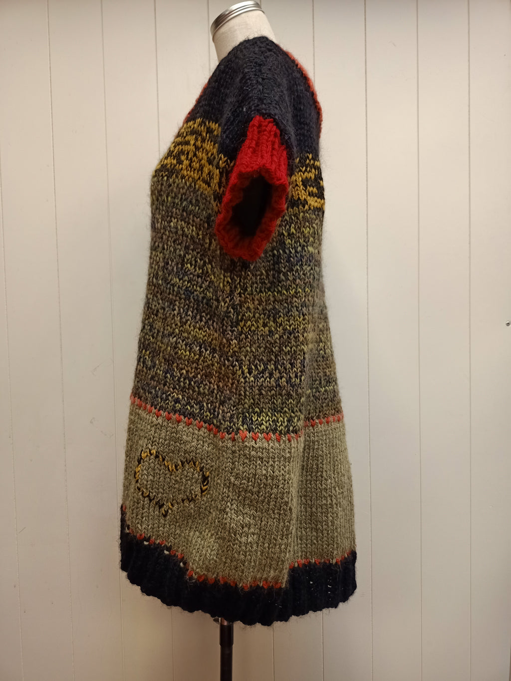 Vintage Cat Knit Sweater Shirt