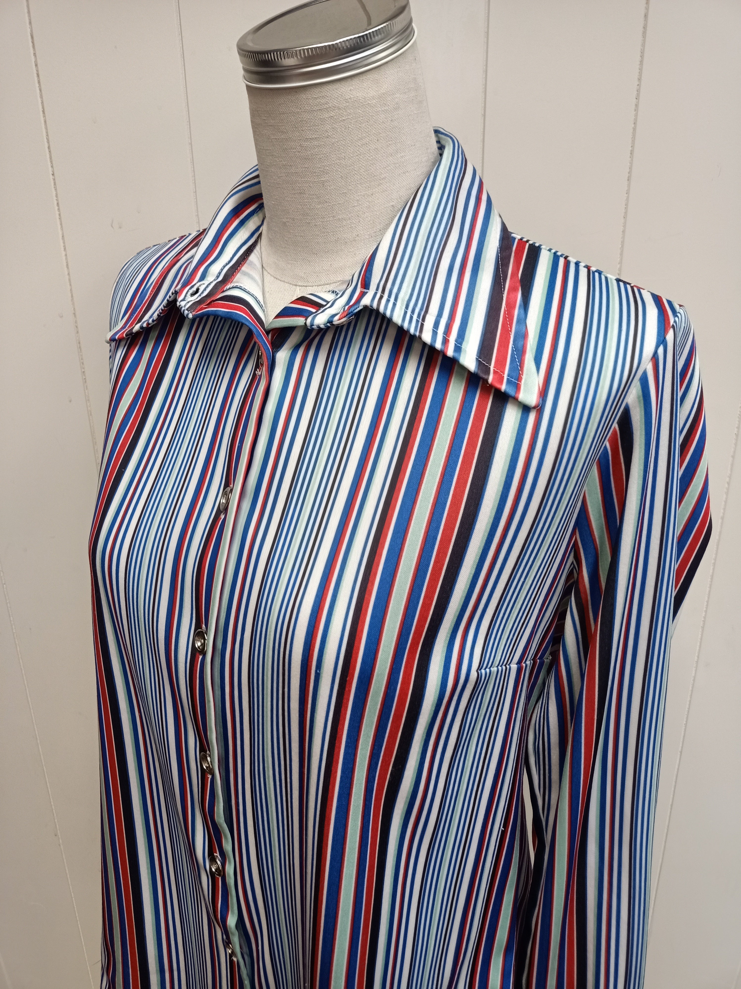 Vintage Striped Button Up Shirt