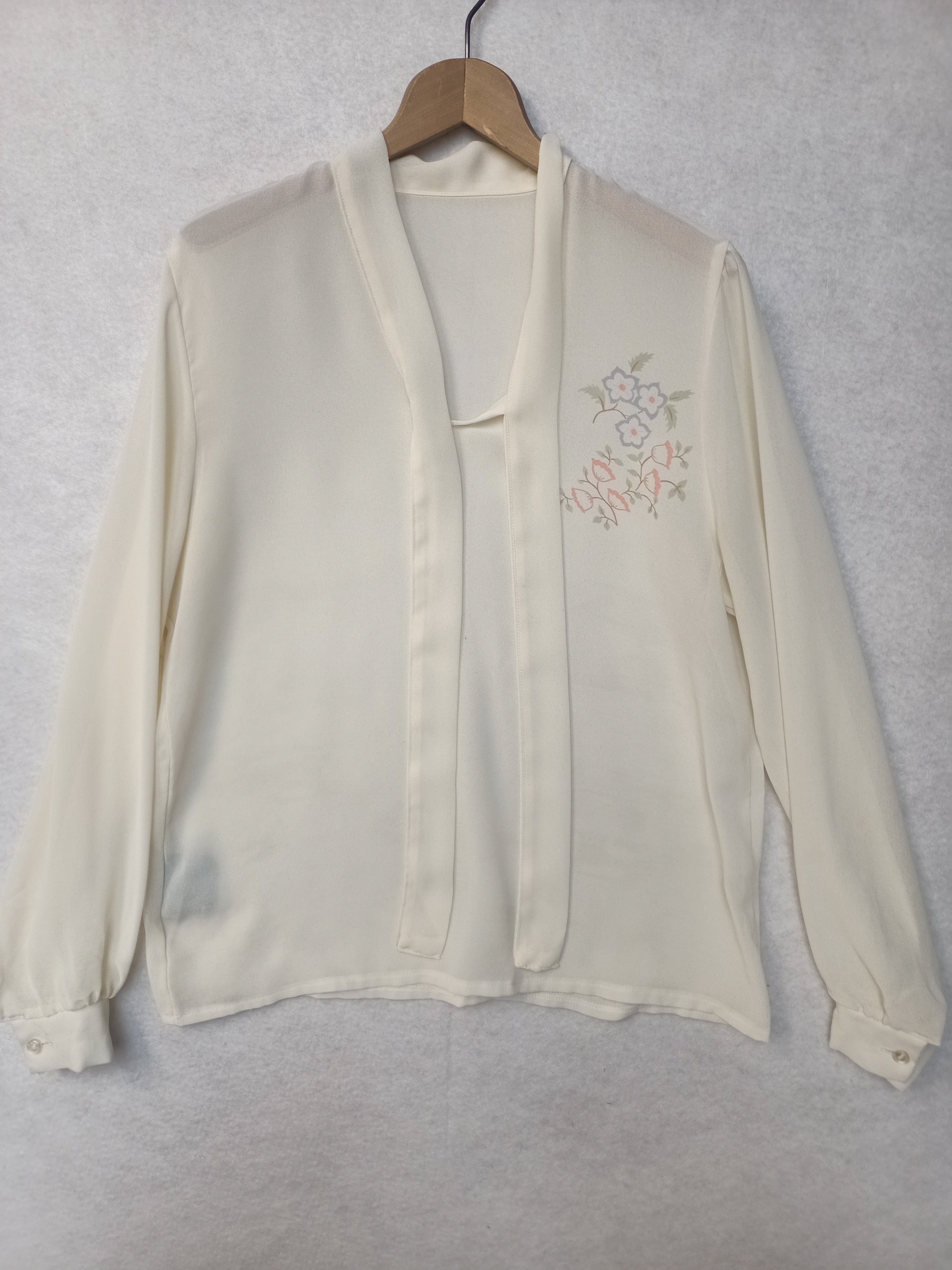 Vintage Cream Flower Shirt
