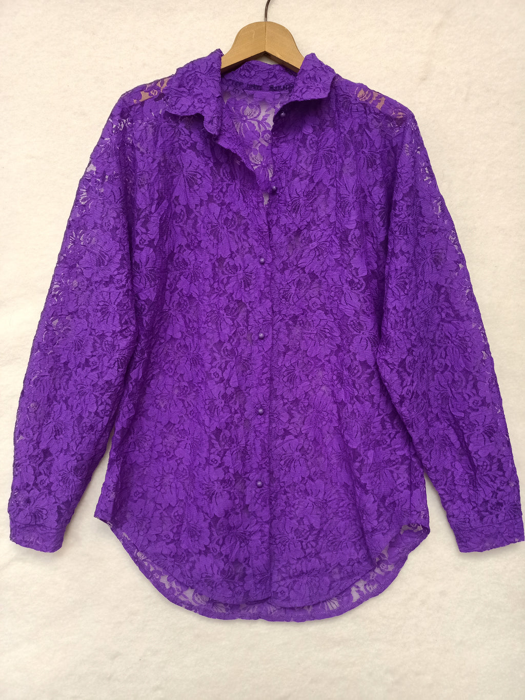 Vintage Purple Lace Shirt