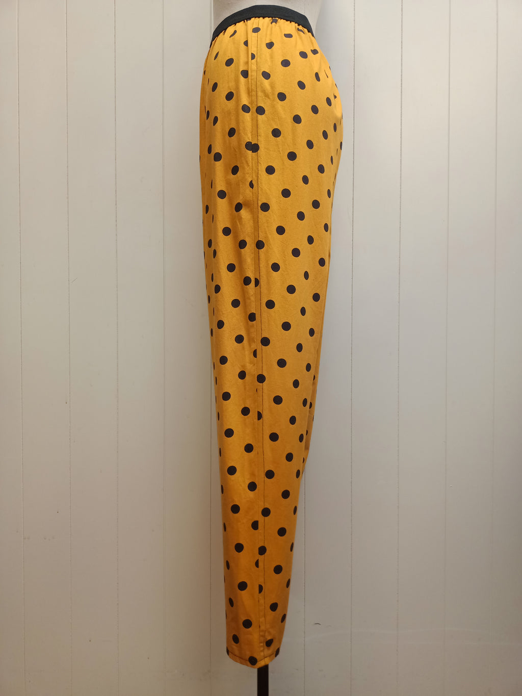 Vintage Mustard Polka Dot Pants