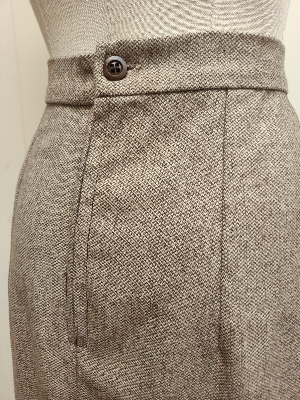 Vintage Wool Pencil Skirt