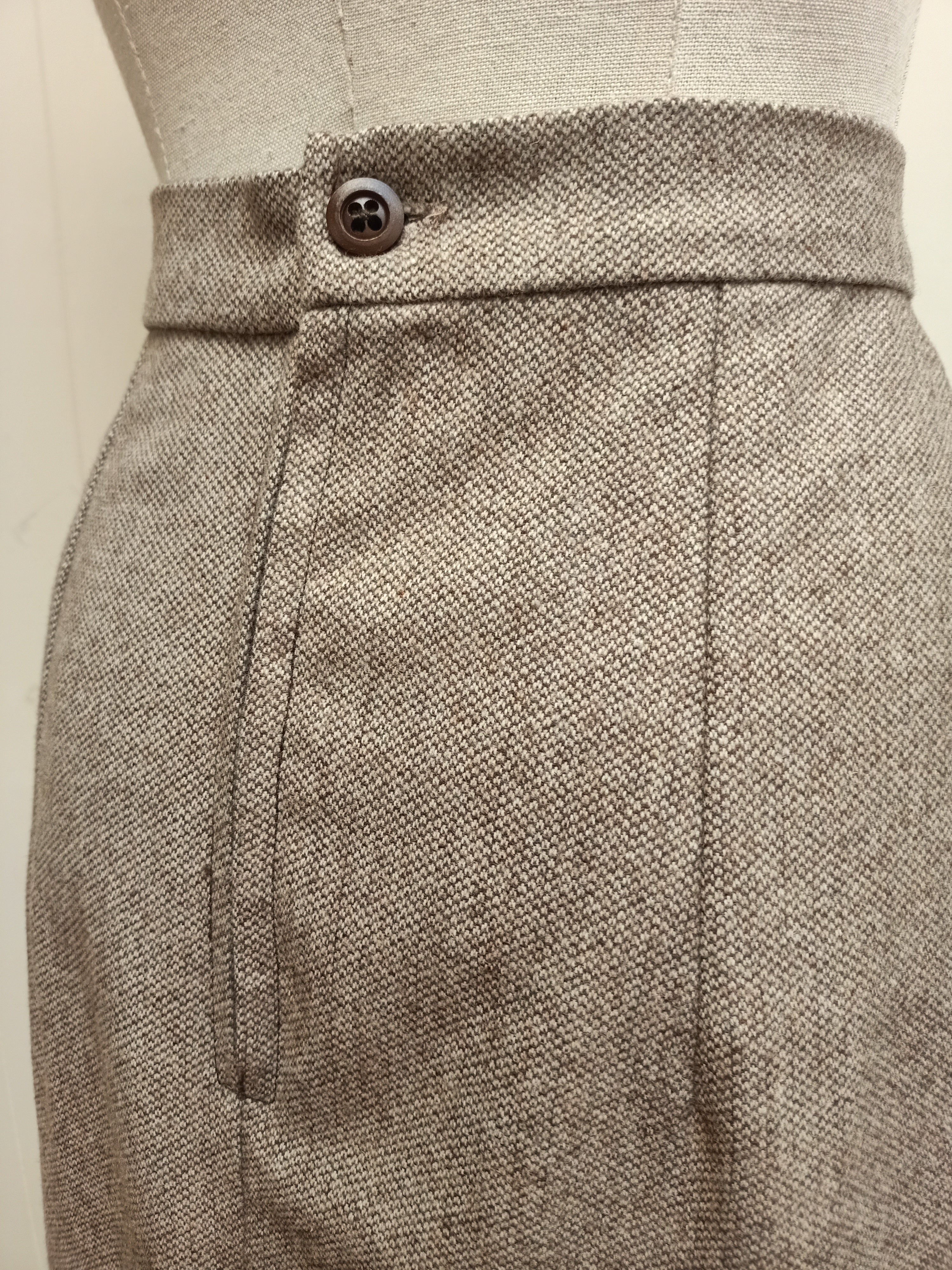 Vintage Wool Pencil Skirt