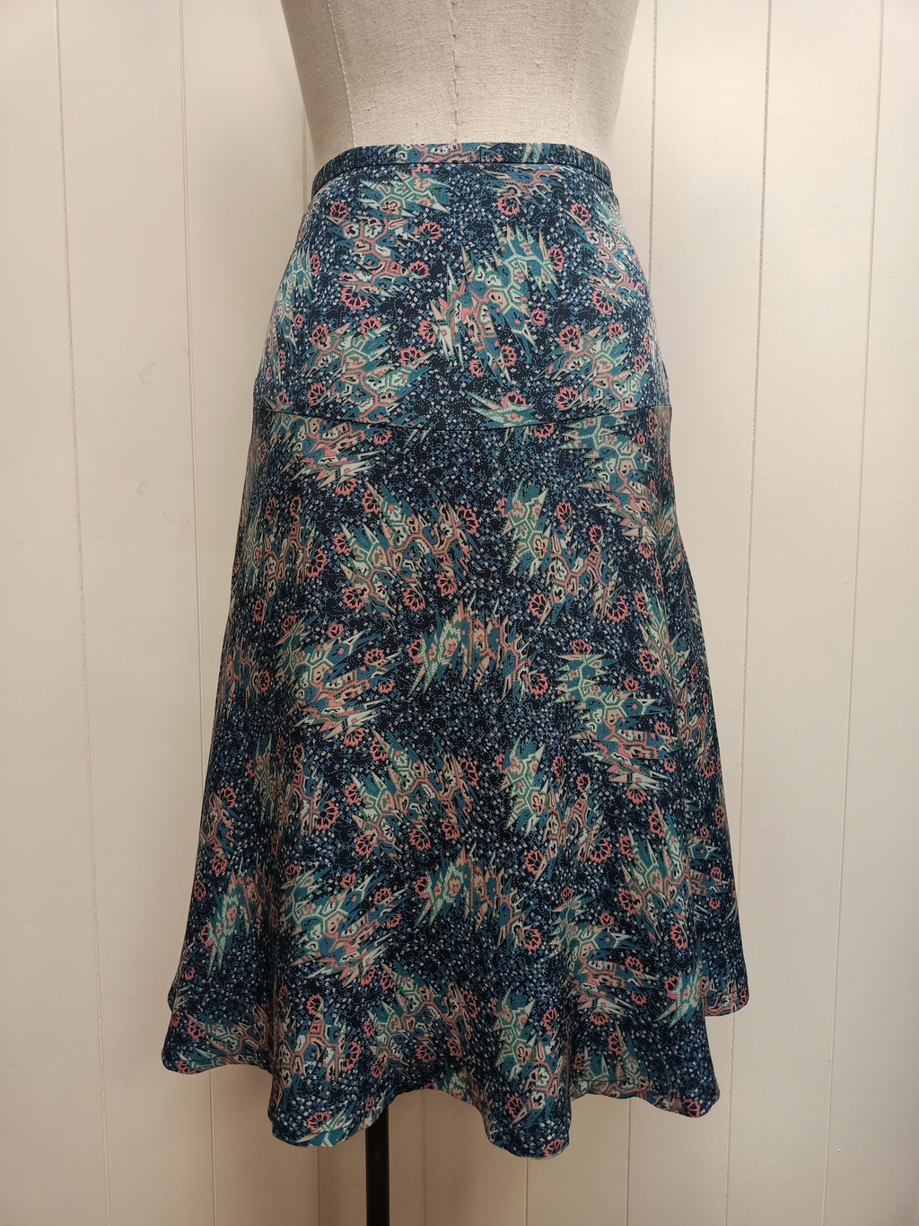 Helen Cherry Silk Skirt