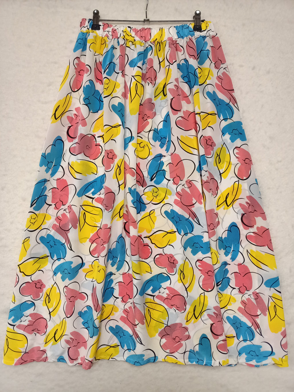 Vintage Floral Linework Skirt