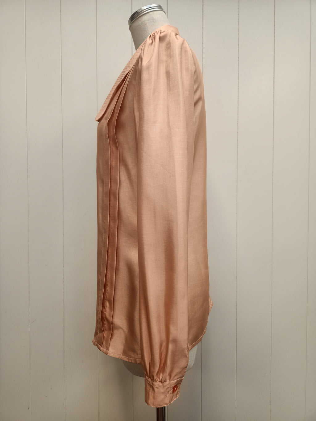 Vintage Apricot Satin Shirt