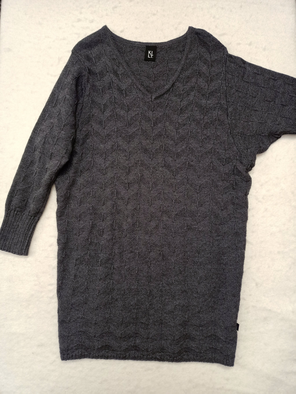 KILT Grey Sweater Dress
