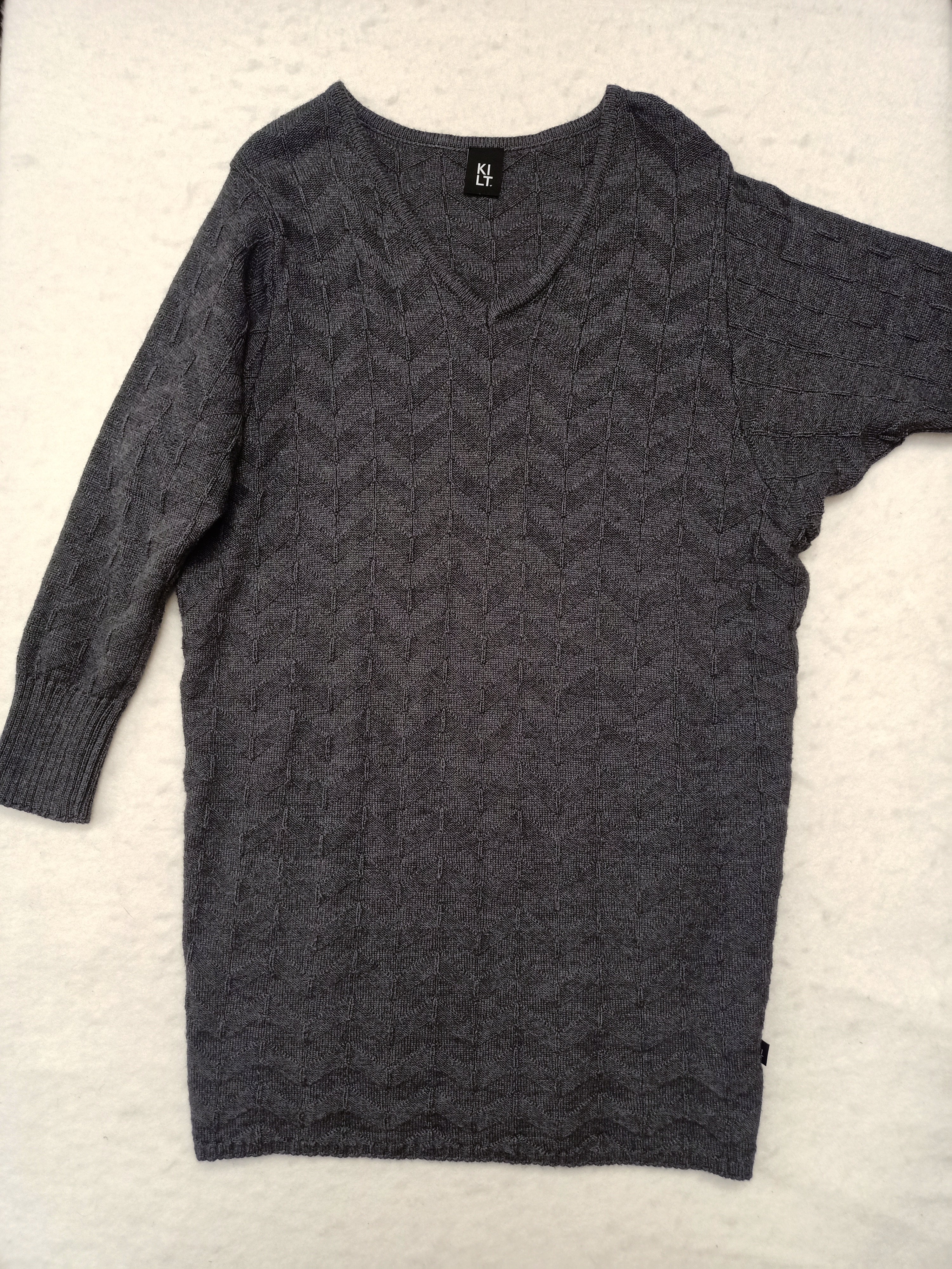 KILT Grey Sweater Dress