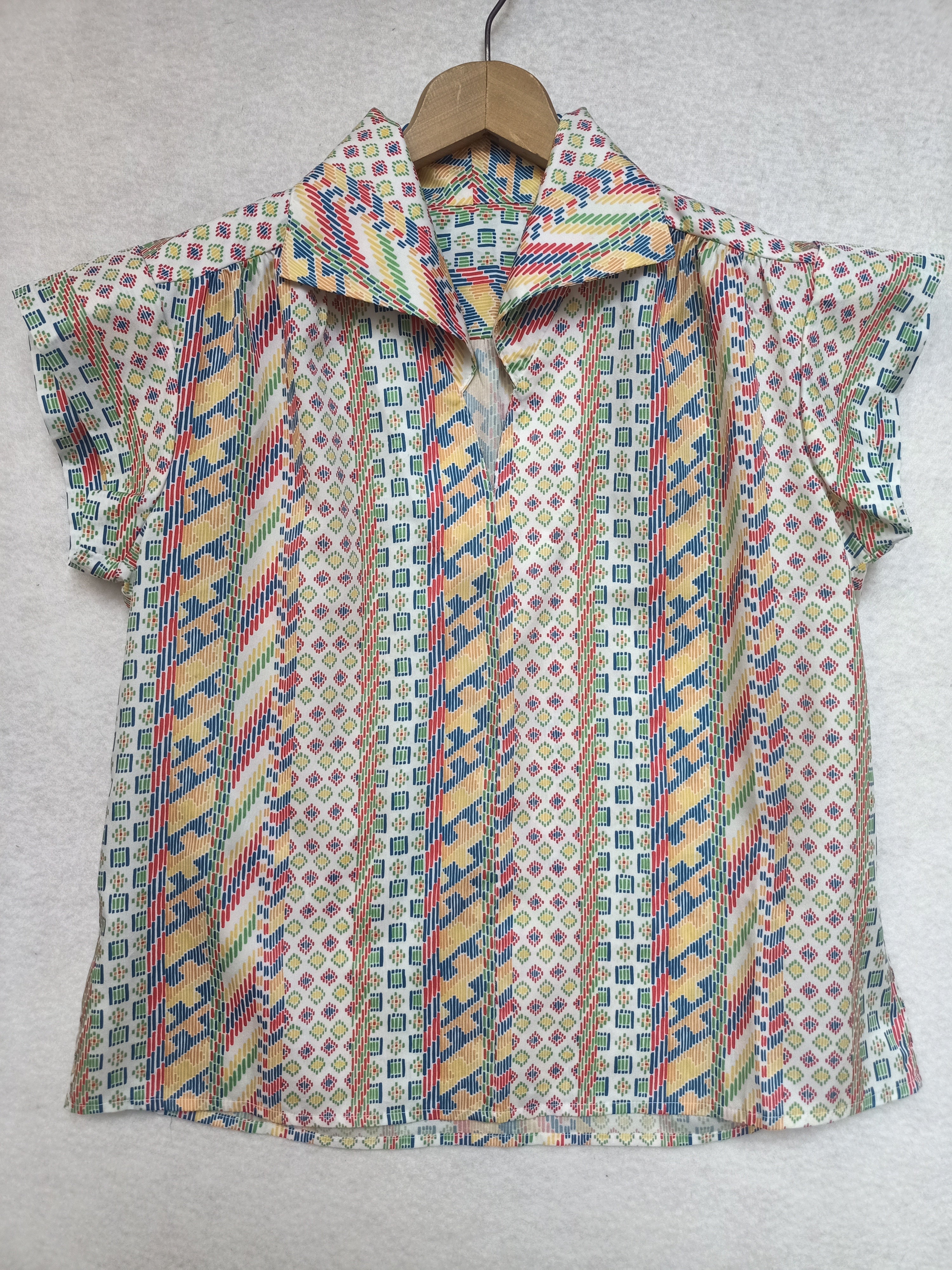 Retro Patterned Shirt
