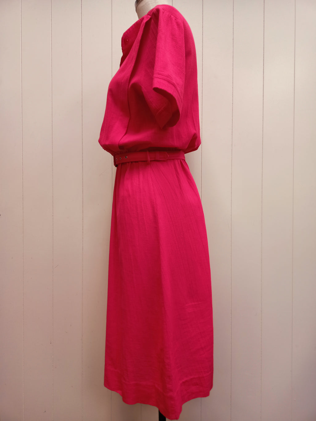 Vintage Breeze Hot Pink Dress