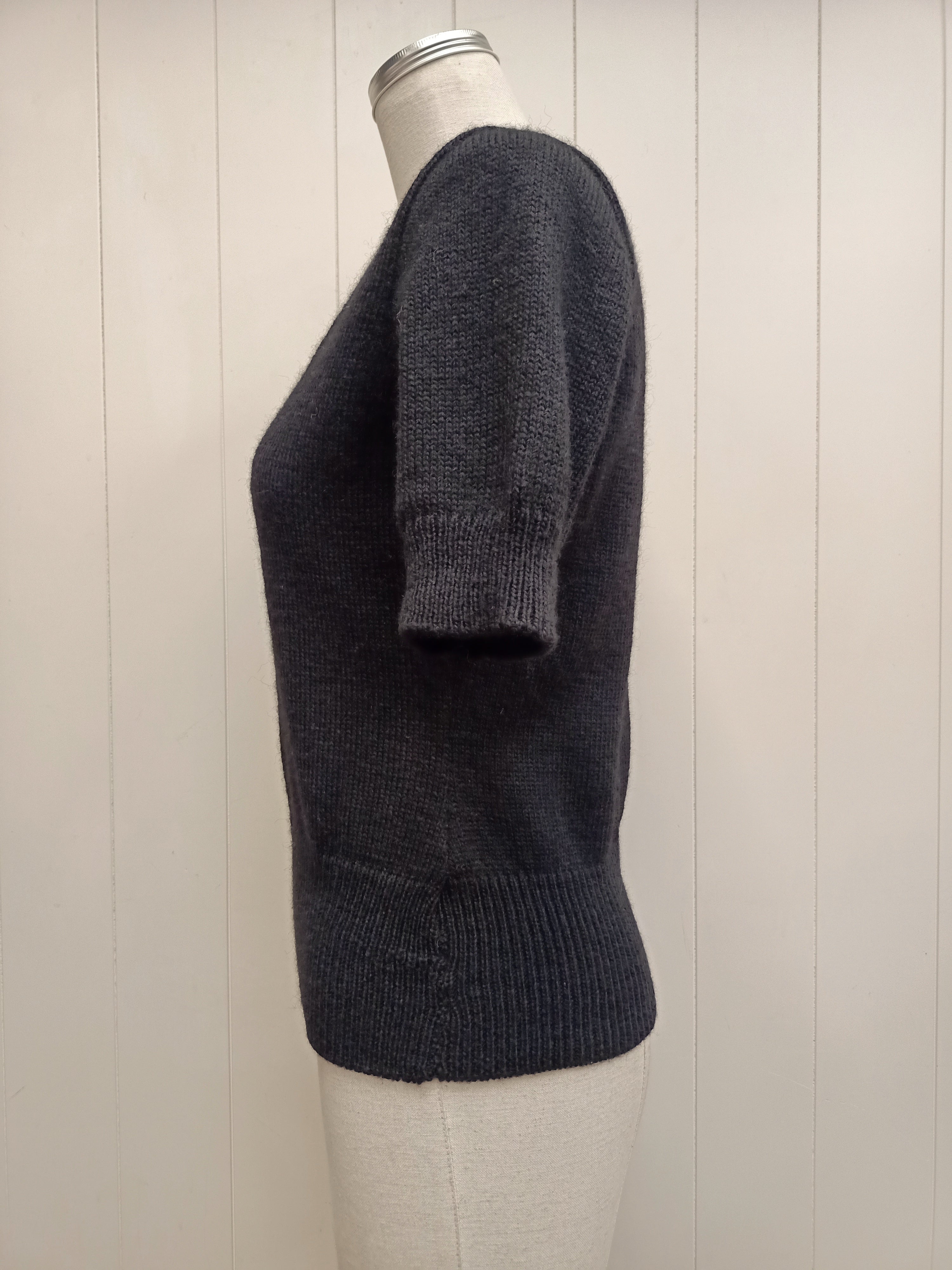 Vintage Black Knit Shirt