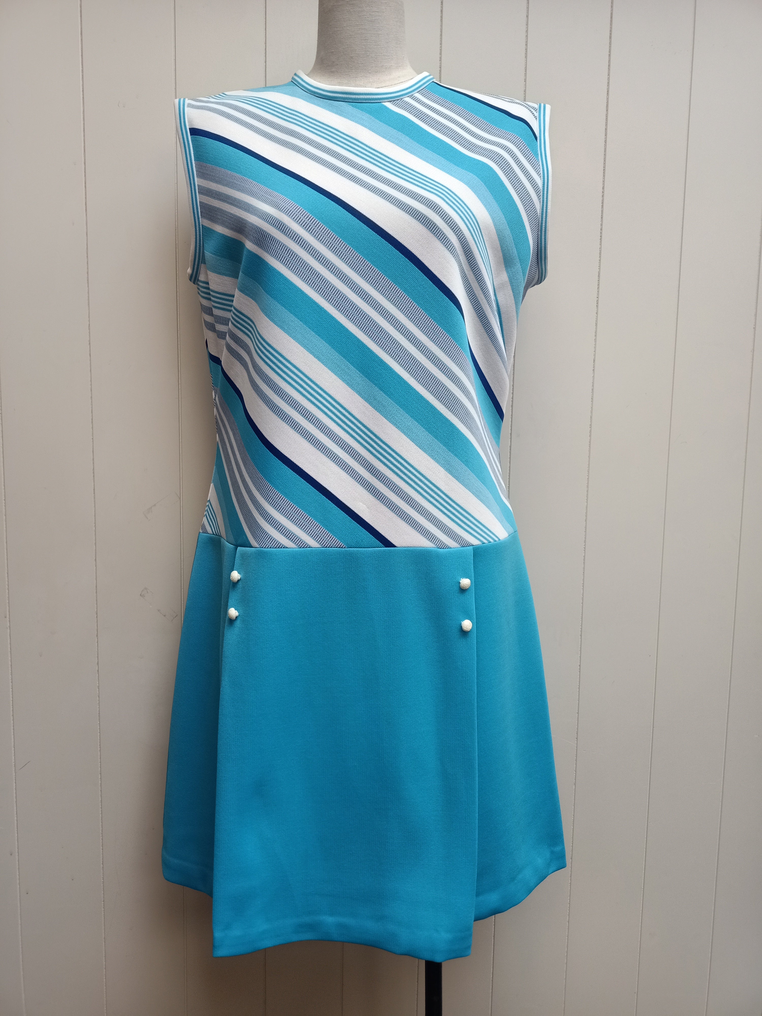 Vintage Blue Tennis Dress