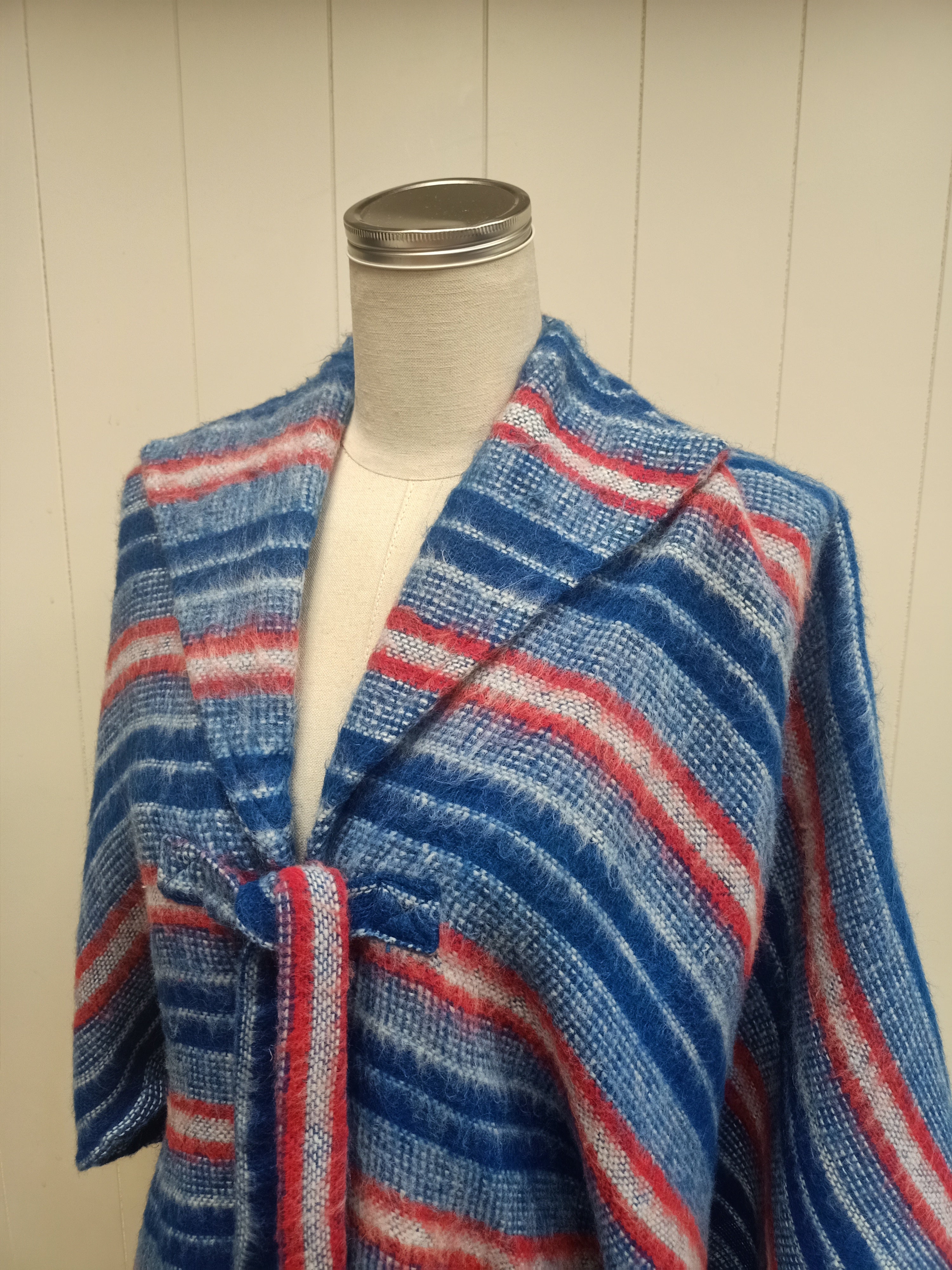 Vintage Fiorucci Striped Poncho