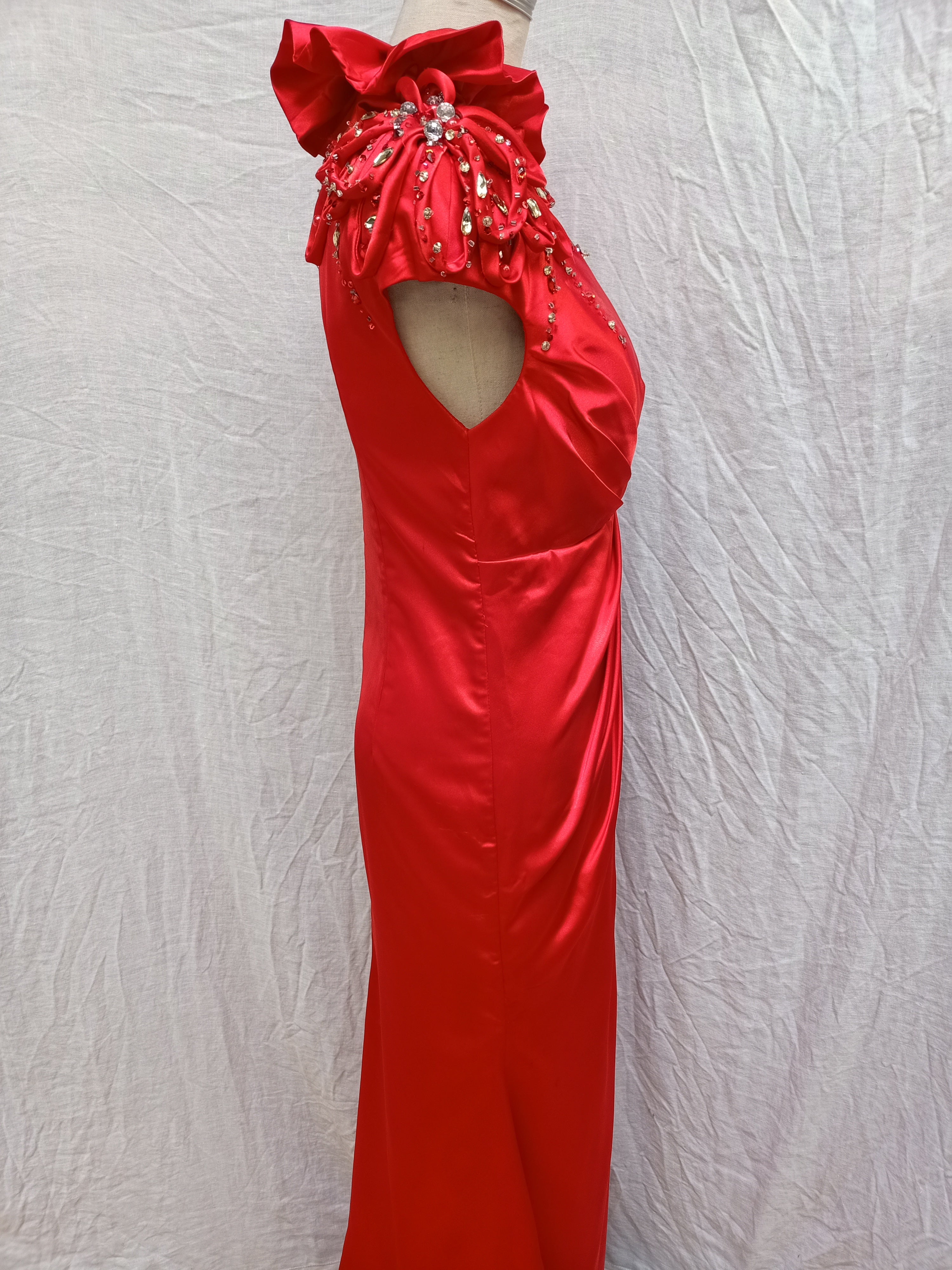 Maxi Satin Ball Dress