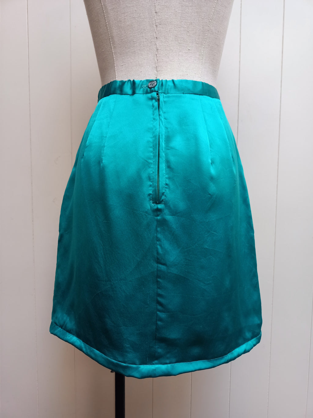 Vintage Teal Mini Skirt