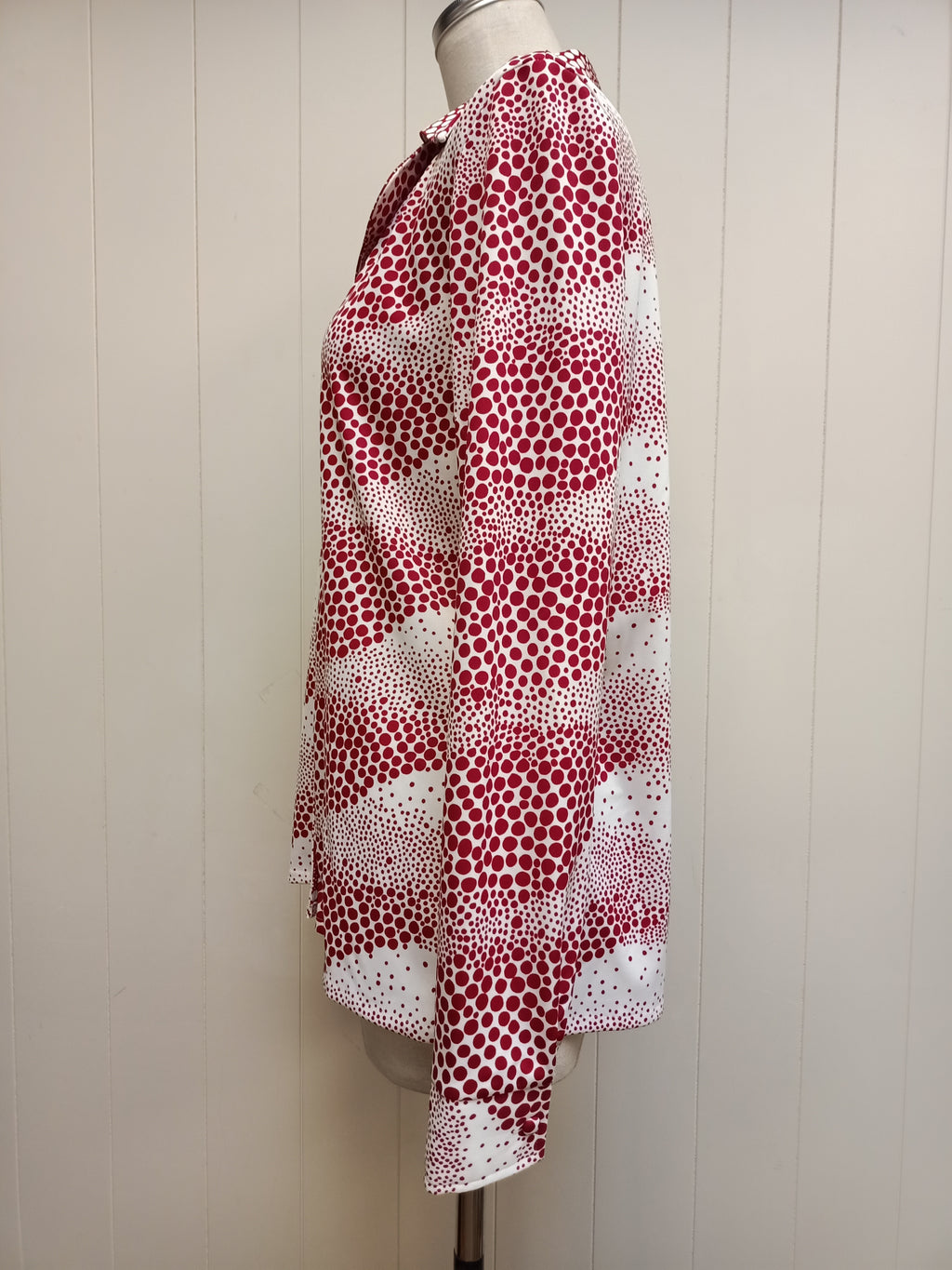 Vintage Lady Lichfield Polka Dot Illusion Shirt