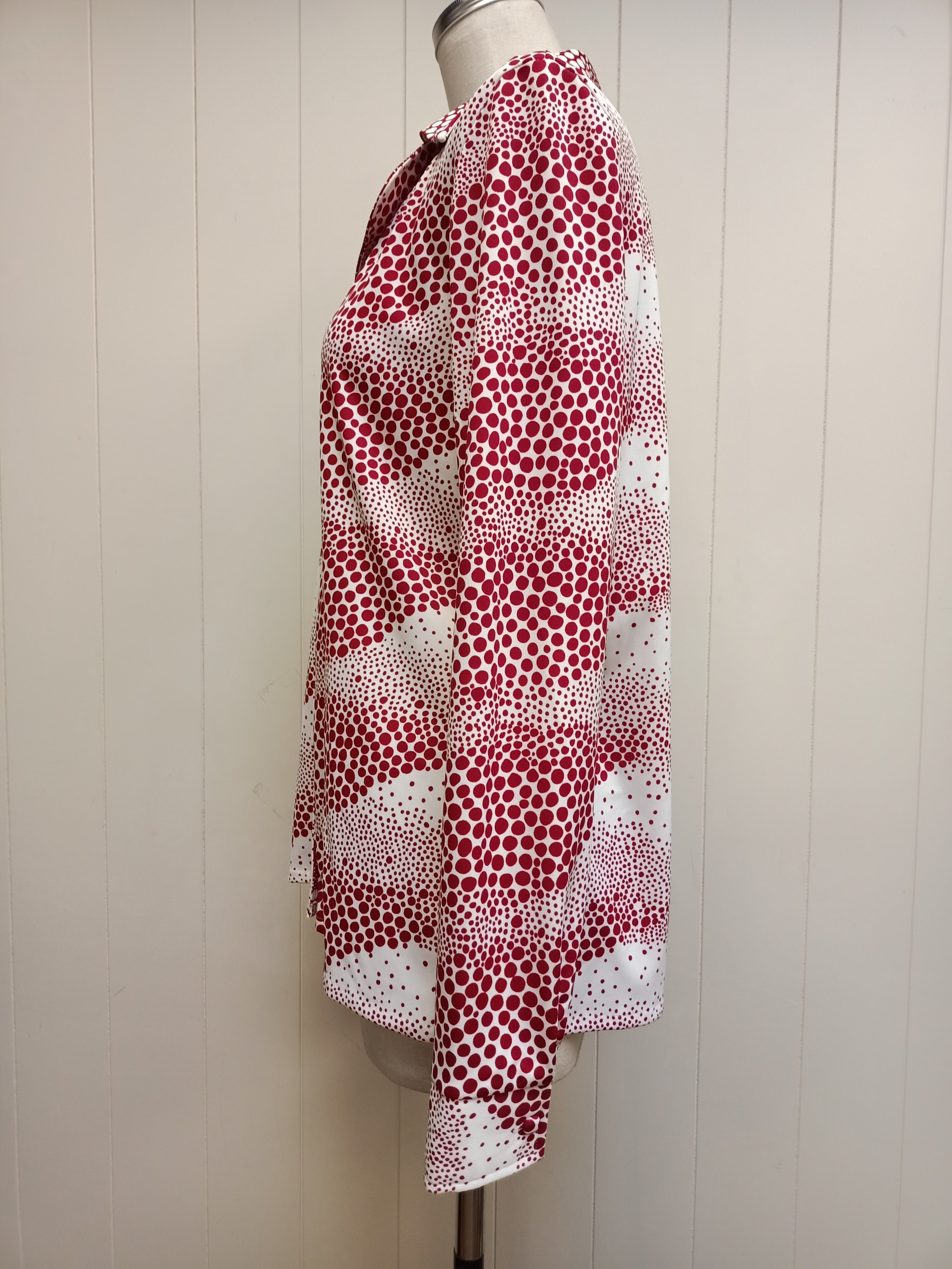 Vintage Lady Lichfield Polka Dot Illusion Shirt