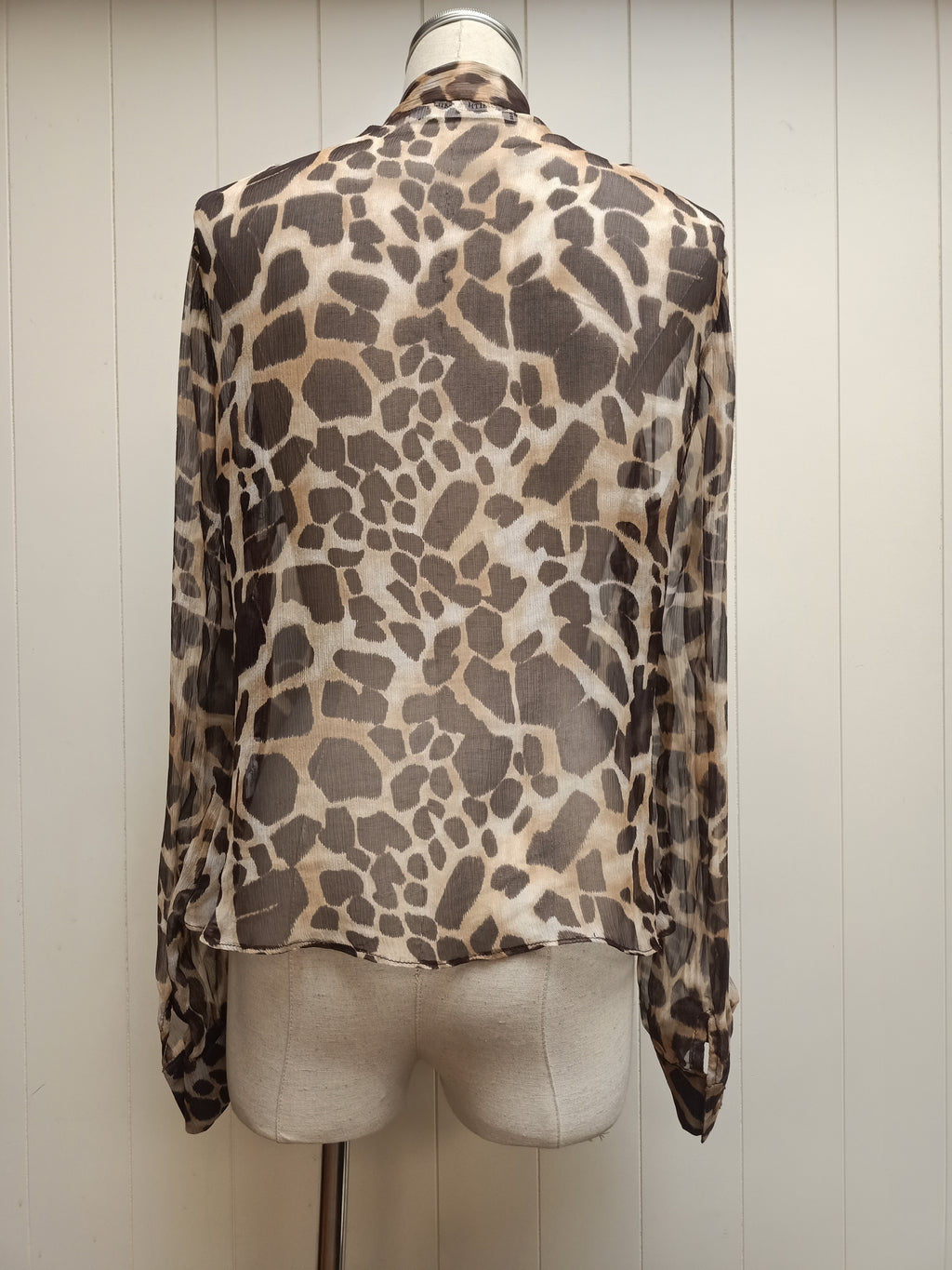 Smith & Miles Leopard Silk Shirt