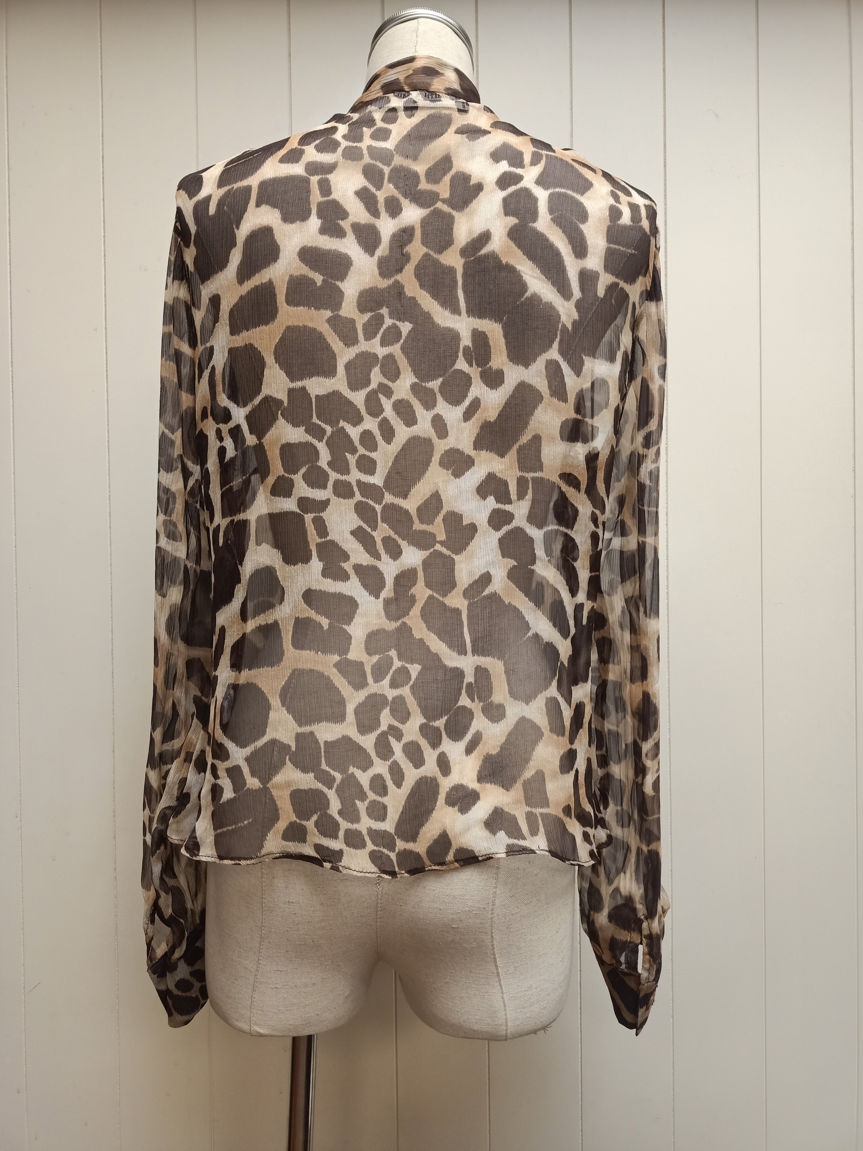 Smith & Miles Leopard Silk Shirt