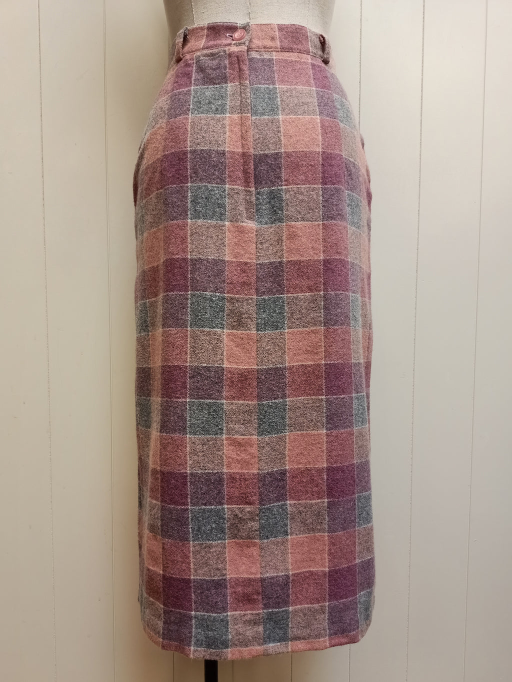 Vintage Aldworth Pink Plaid Skirt