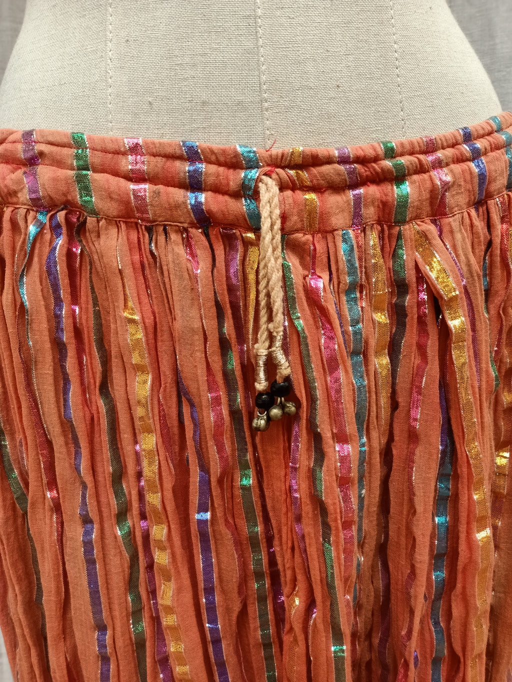 Retro Colourful Striped Skirt