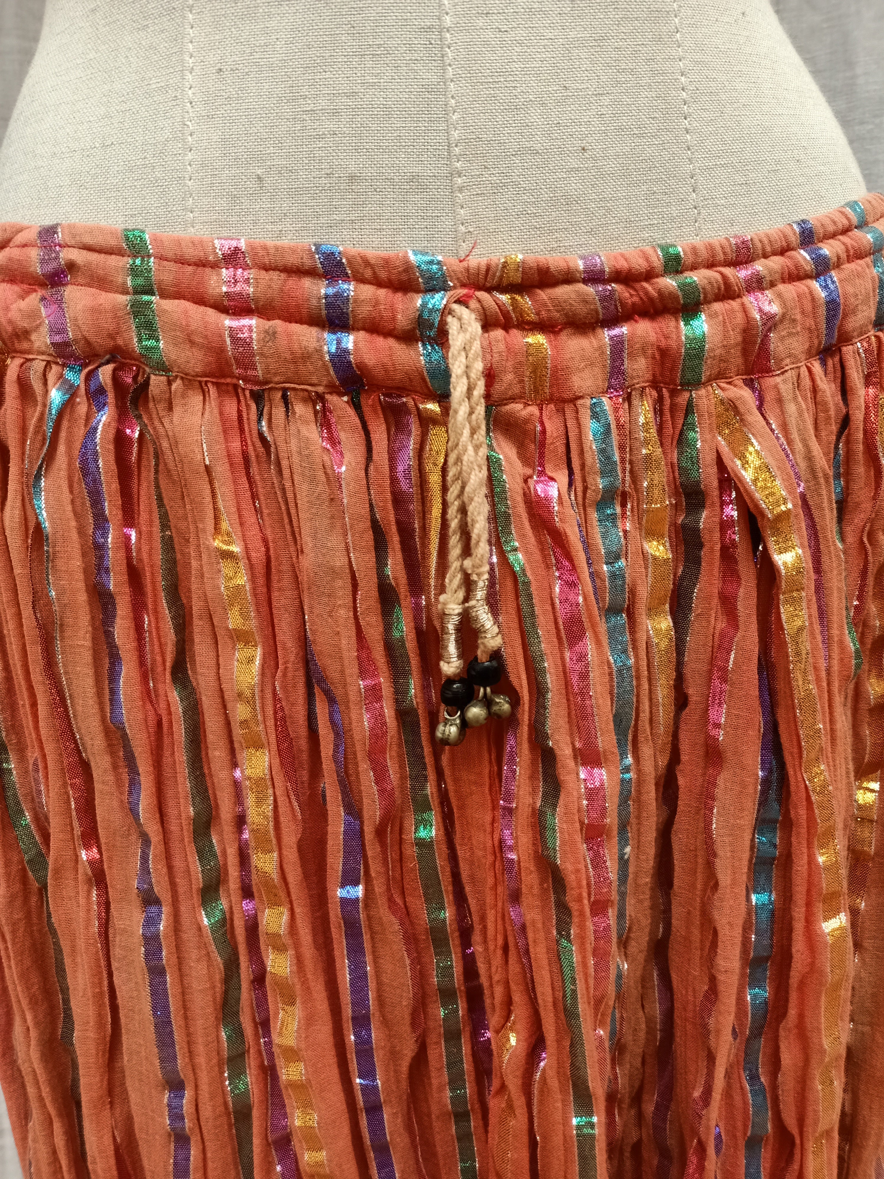 Retro Colourful Striped Skirt