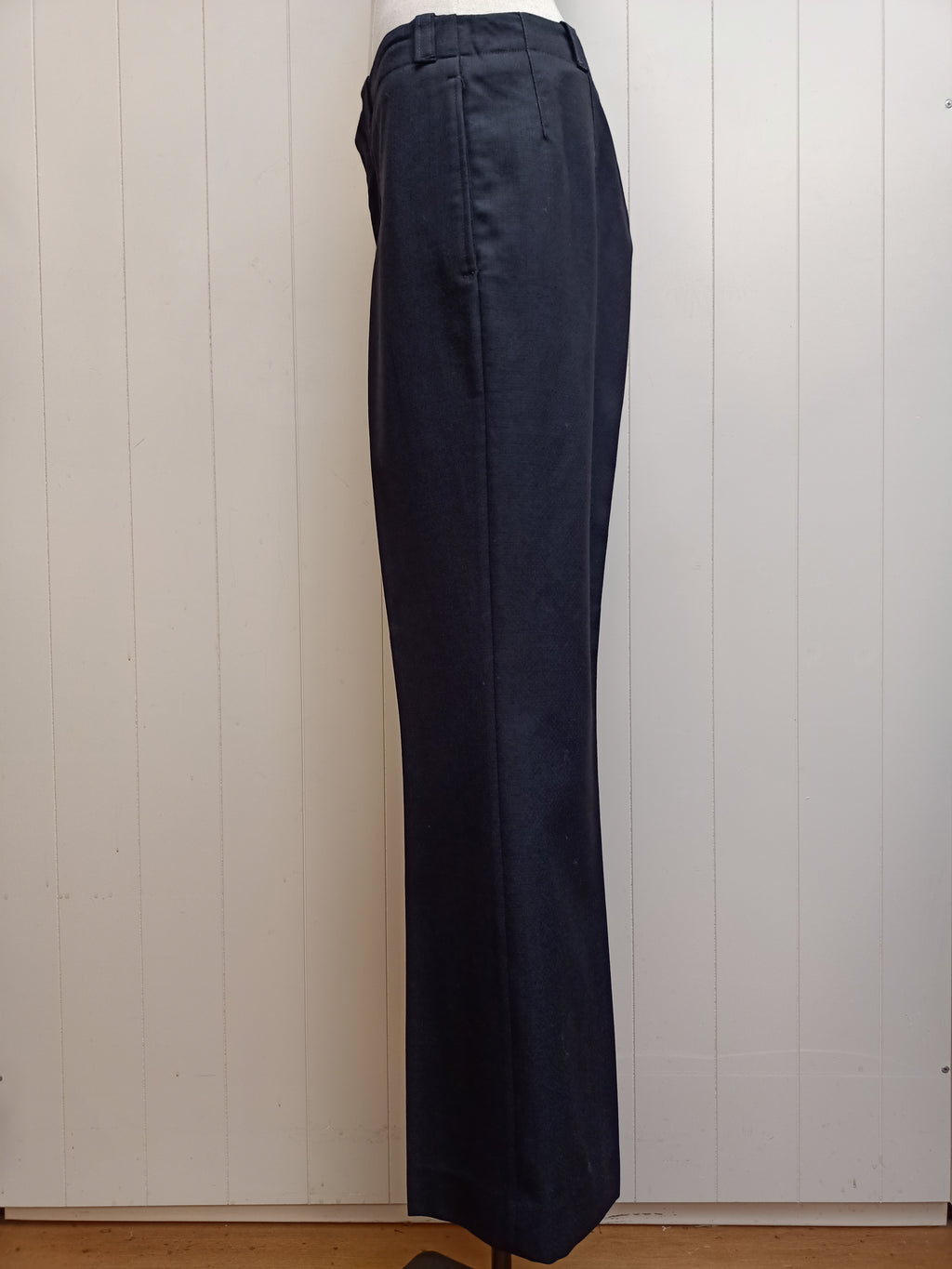 Vintage Mens High Waist Black Pants