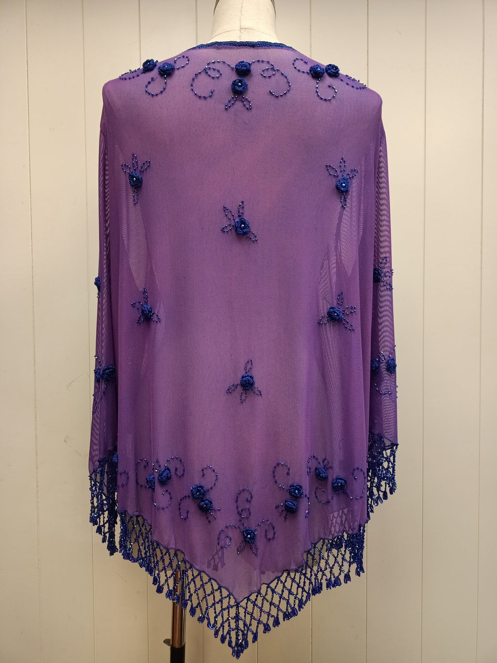 Vintage Mesh Bejeweled Cardigan