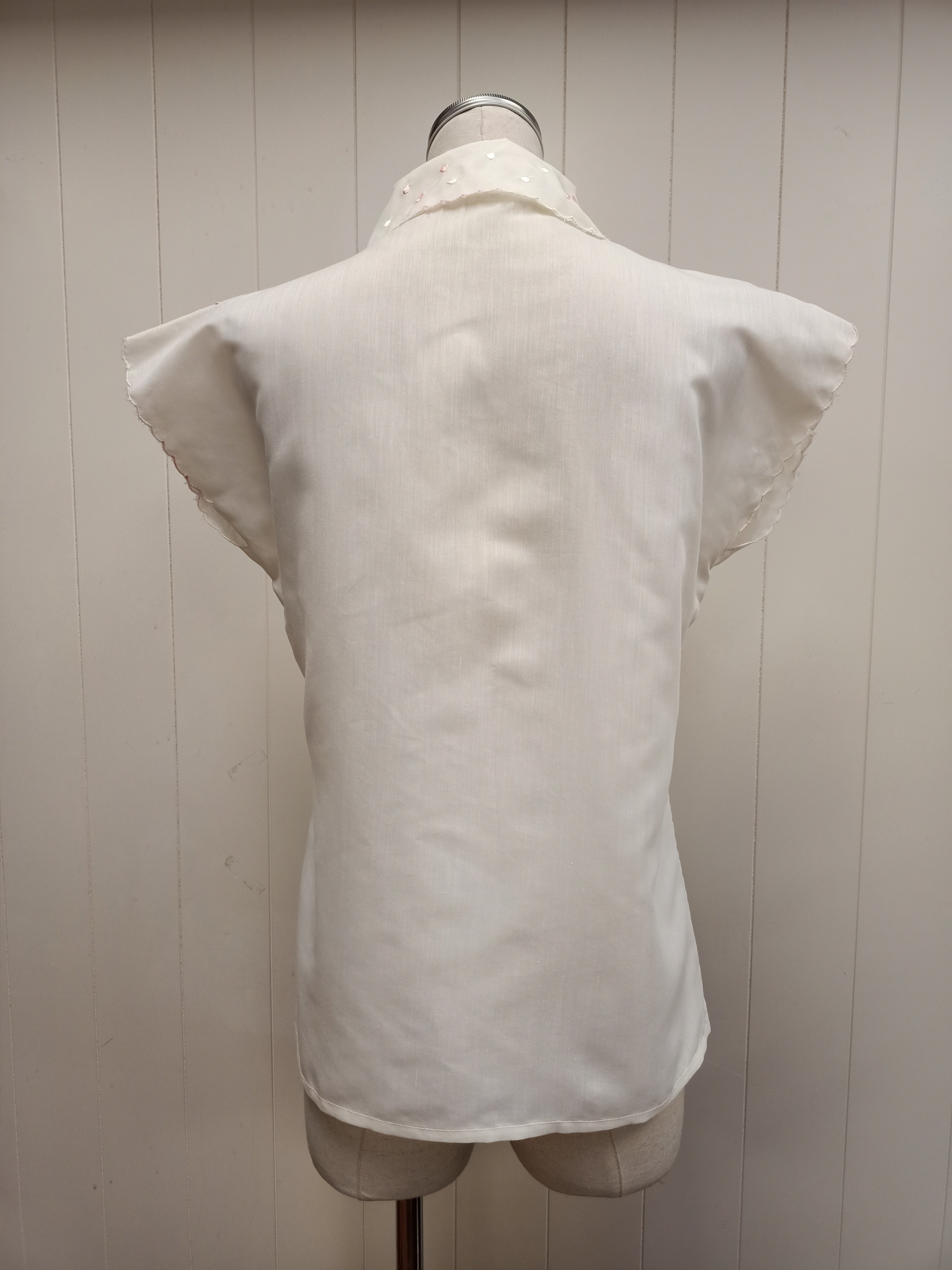 Vintage Pink Embroidered Shirt