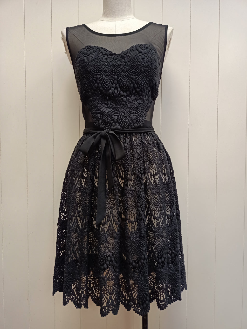 Black Heart Lace Dress