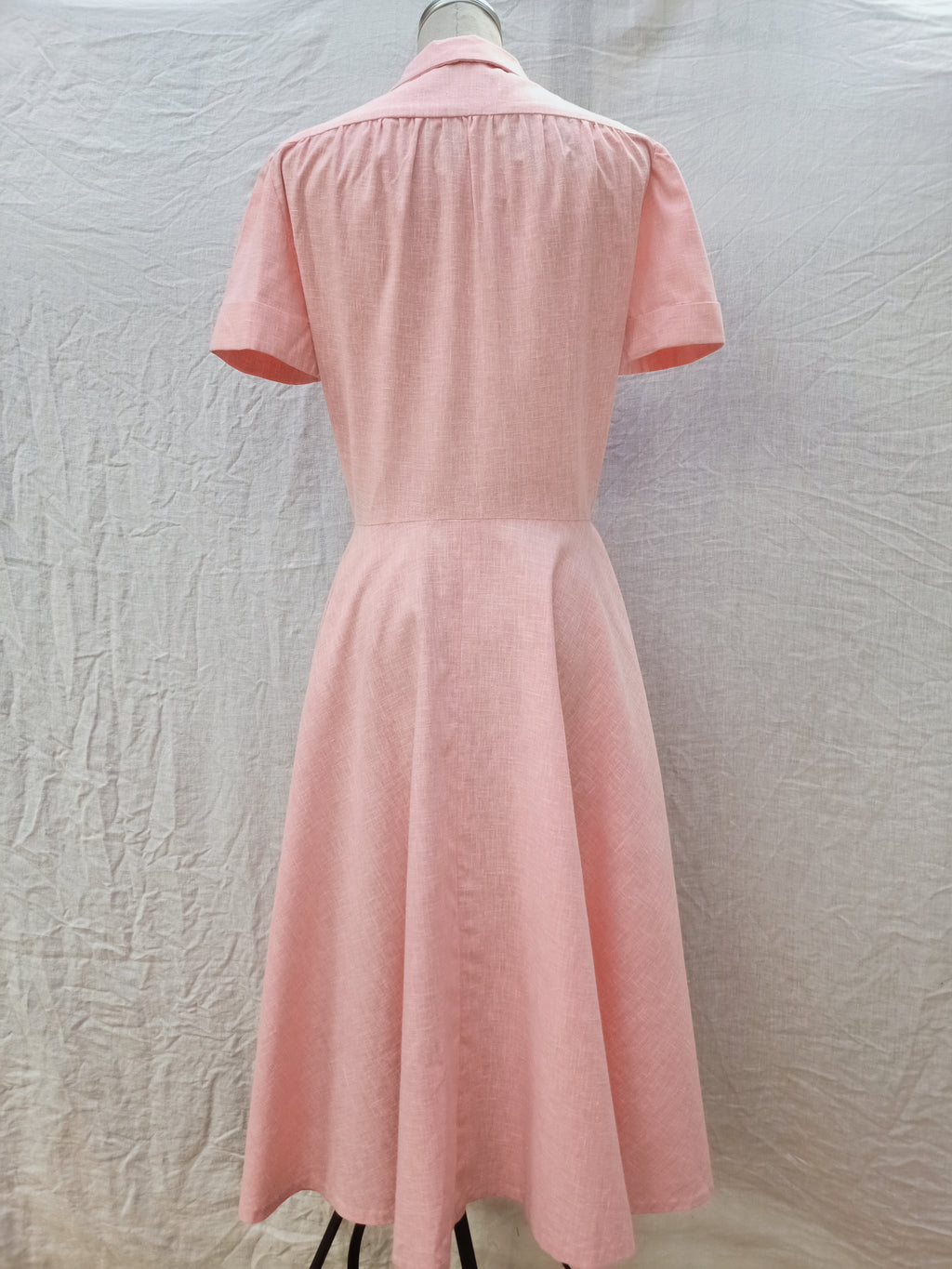 Vintage Pink Crosshatch Dress