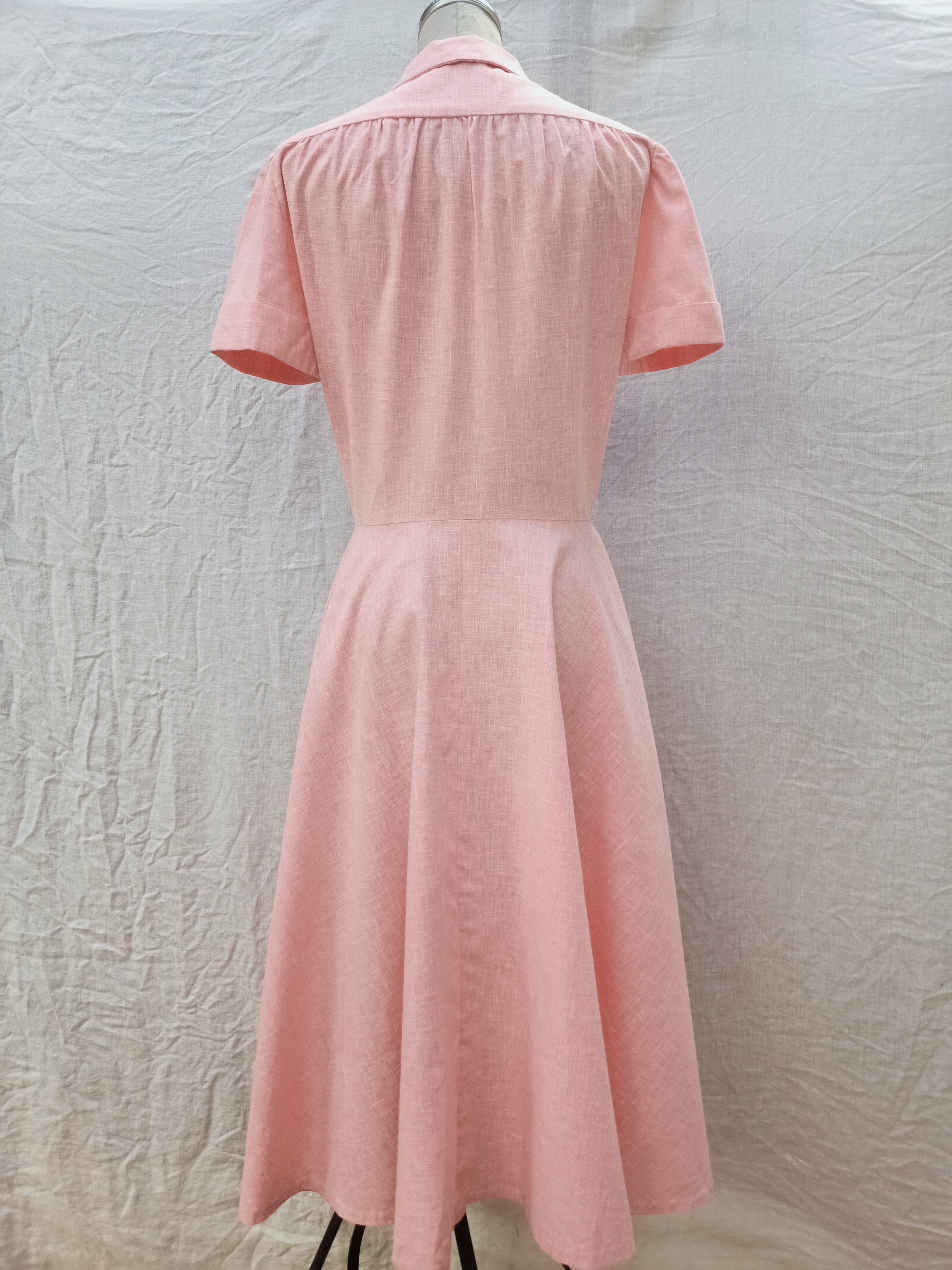 Vintage Pink Crosshatch Dress