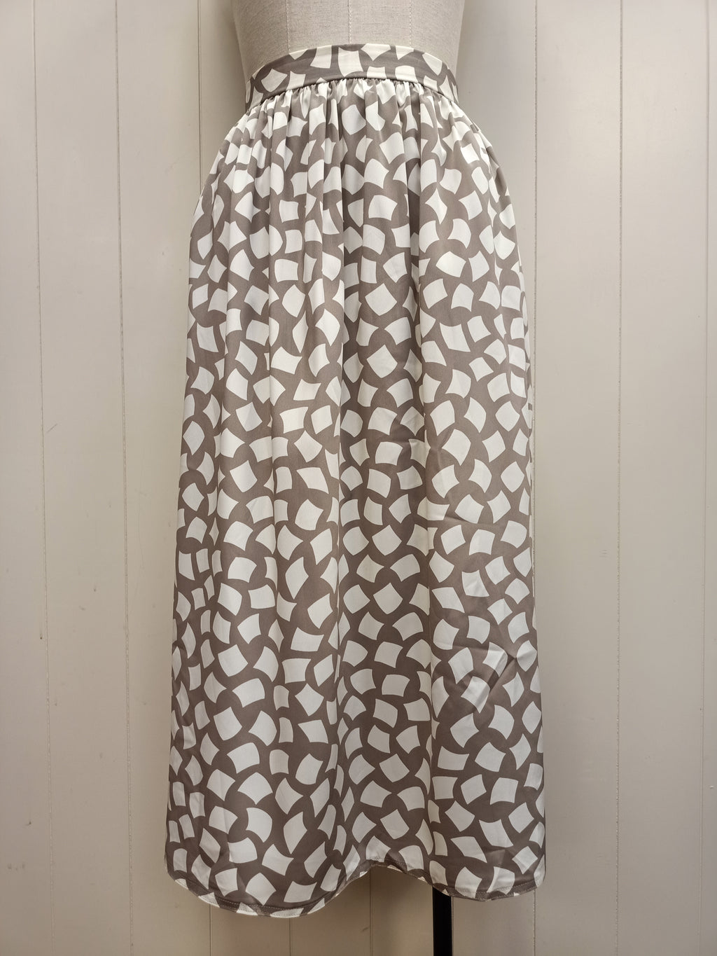 Retro Planet Abstract Square Skirt