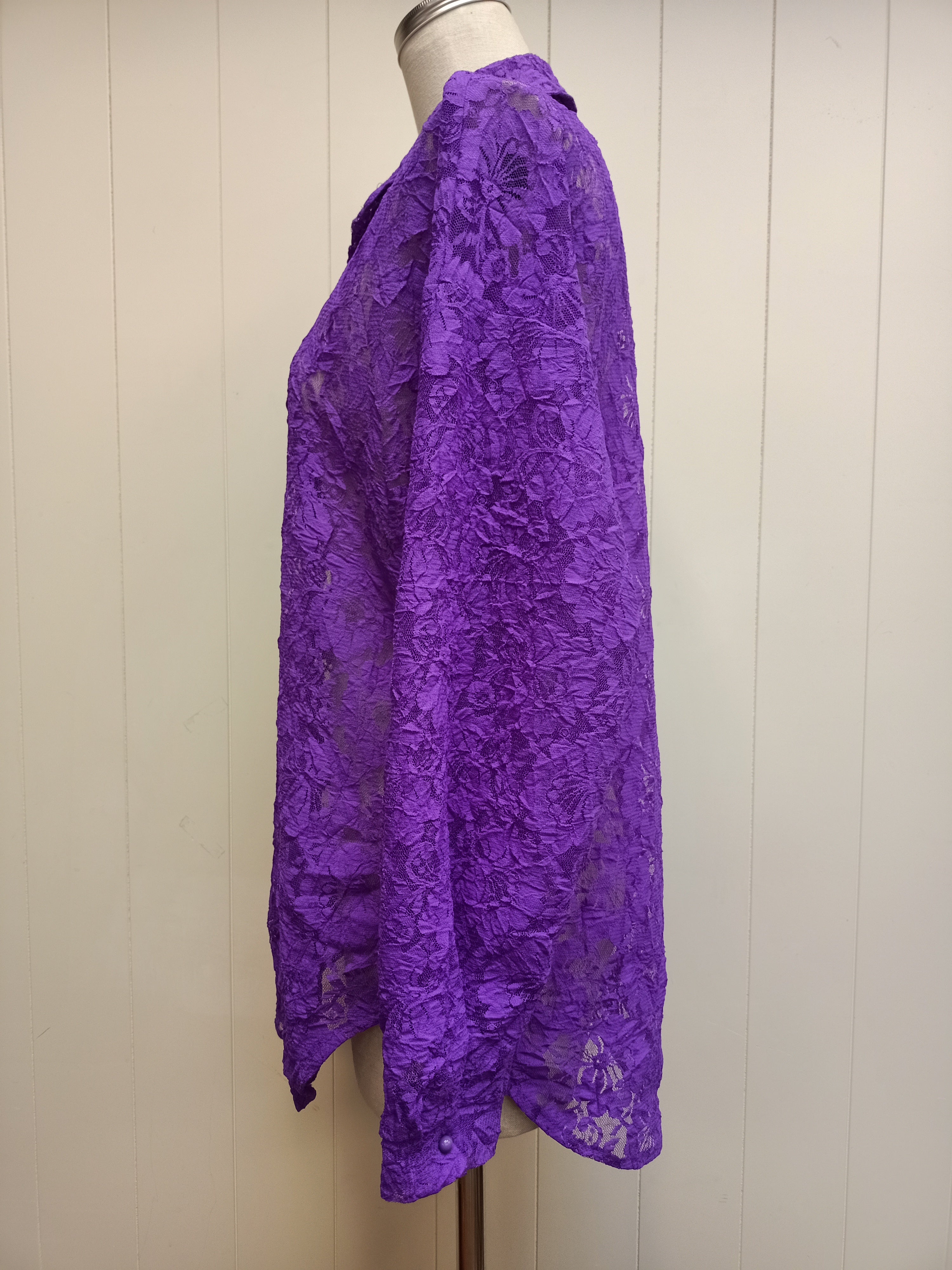 Vintage Purple Lace Shirt